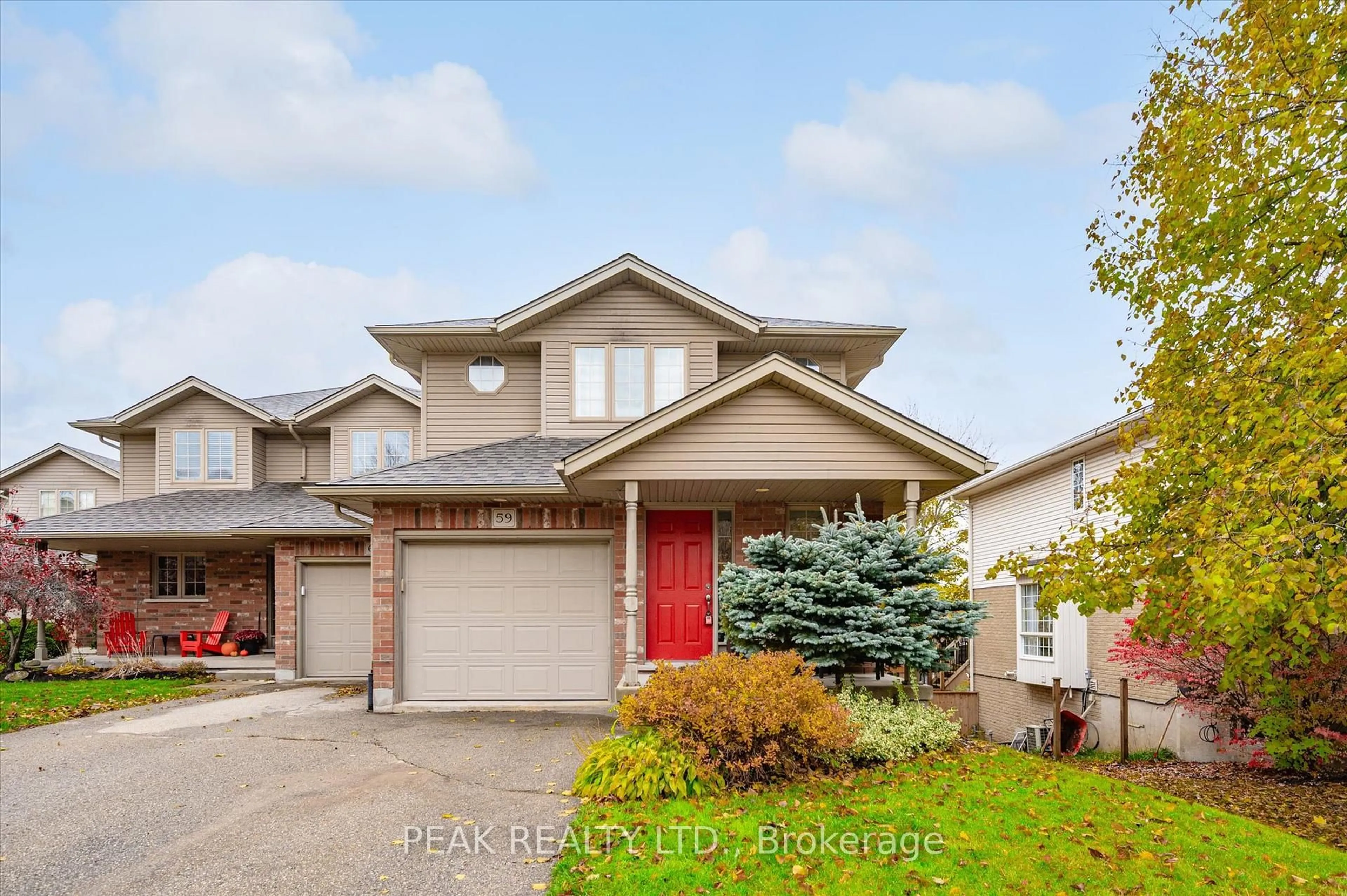 Home with vinyl exterior material, street for 59 Patrick Blvd, Centre Wellington Ontario N0B 1S0