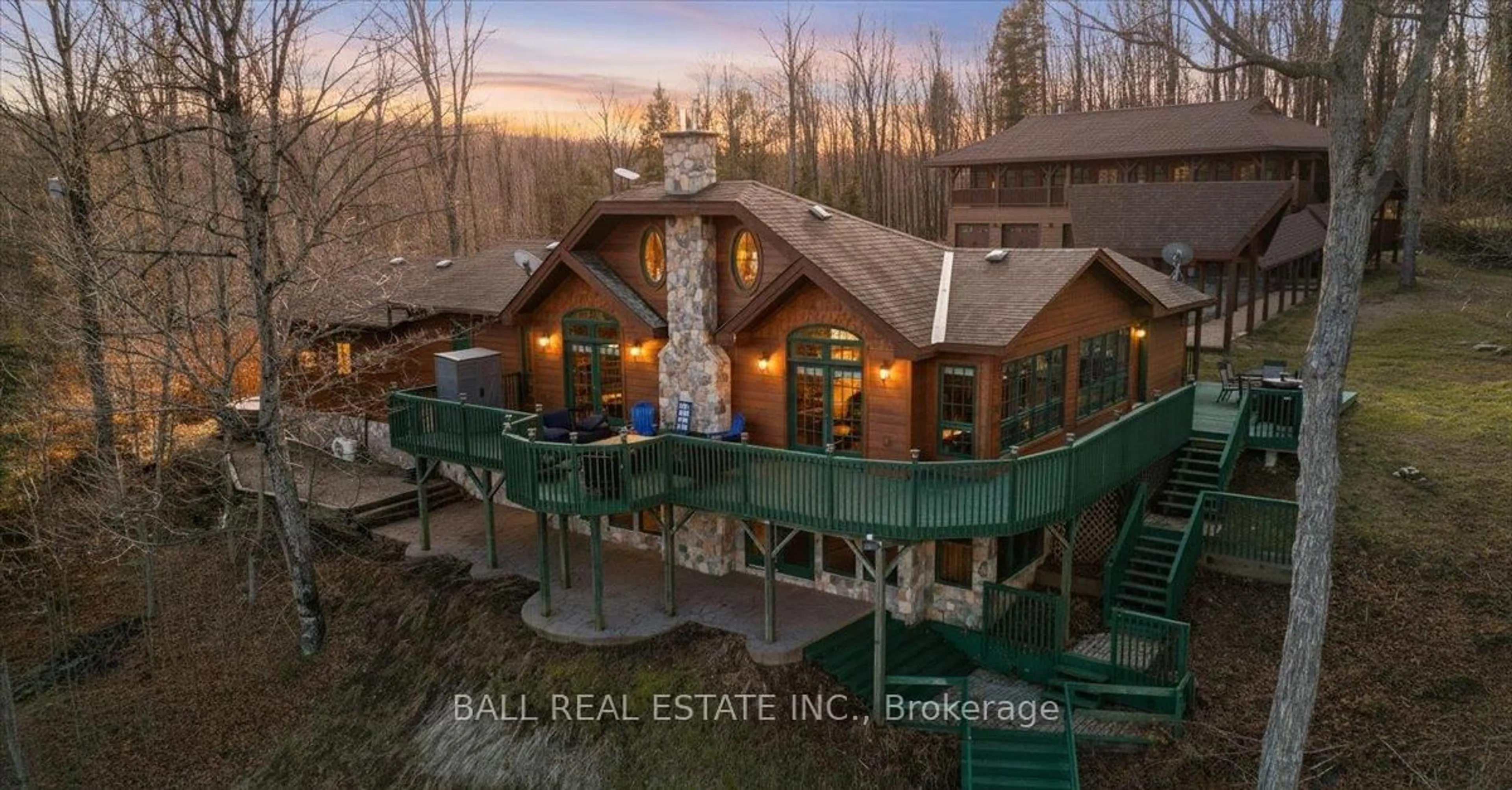 A pic from outside/outdoor area/front of a property/back of a property/a pic from drone, water/lake/river/ocean view for 78 Cleland Crt, Coe Hill Ontario K0L 1P0