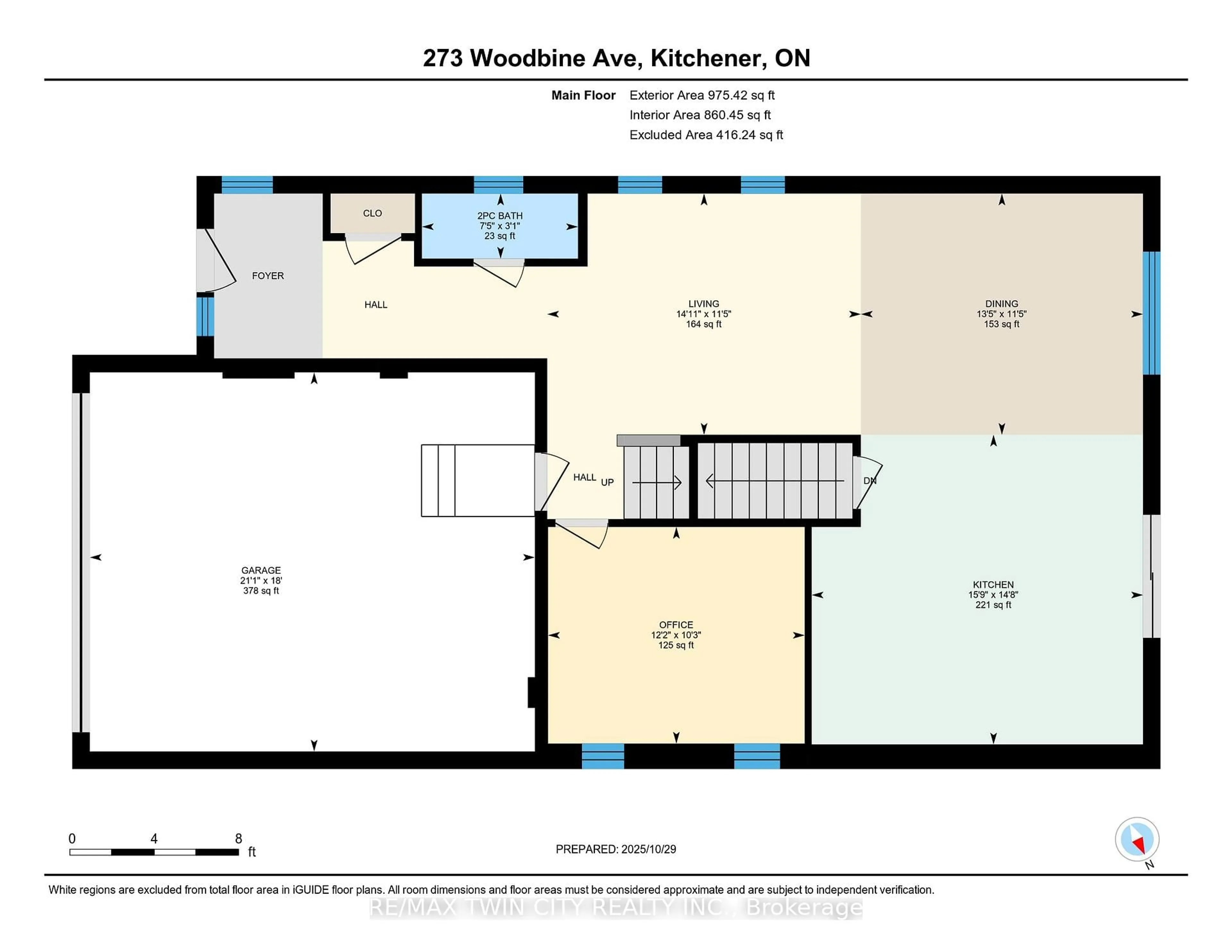Floor plan for 273 Woodbine Ave, Kitchener Ontario N2R 0P7