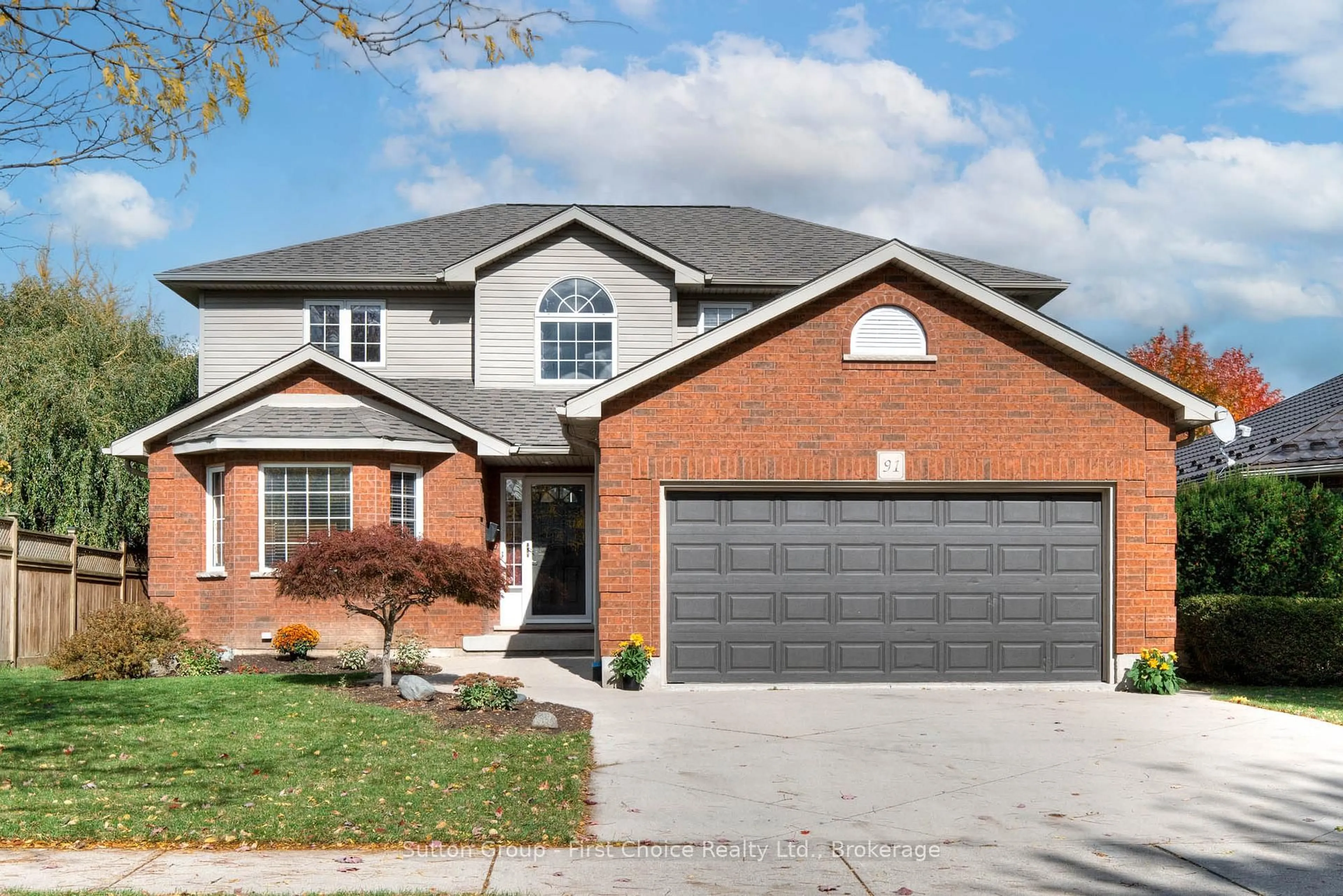 Home with brick exterior material, street for 91 Lightbourne Ave, Stratford Ontario N4Z 1C8
