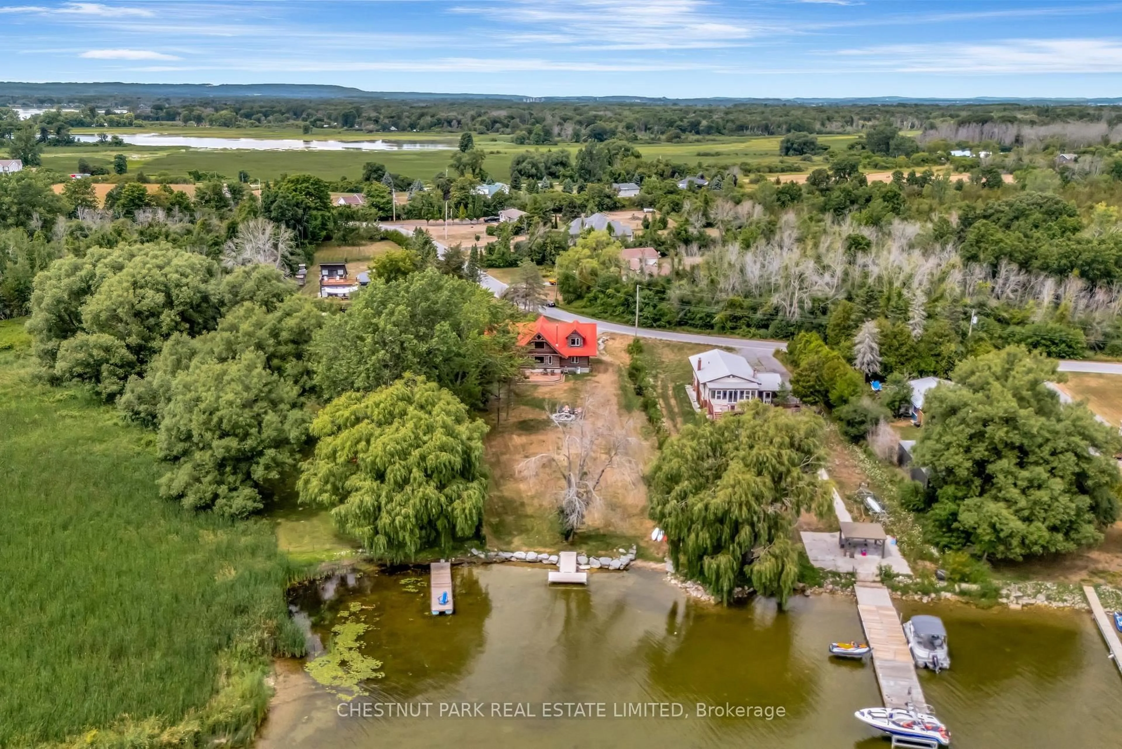 A pic from outside/outdoor area/front of a property/back of a property/a pic from drone, water/lake/river/ocean view for 80 Hiscock Shores Rd, Prince Edward County Ontario K0K 1L0