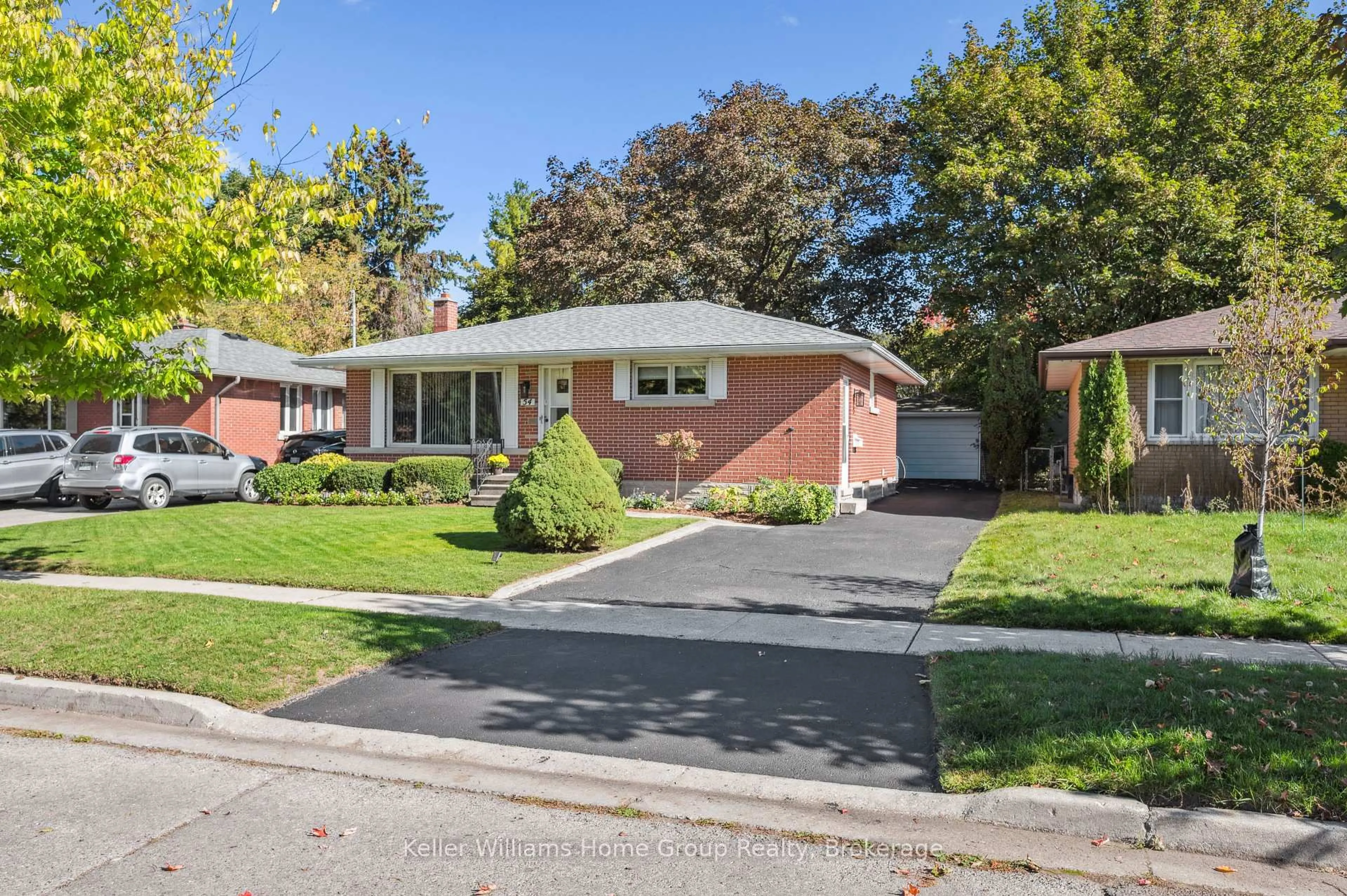 Home with brick exterior material, street for 54 Ottawa Cres, Guelph Ontario N1E 2A6