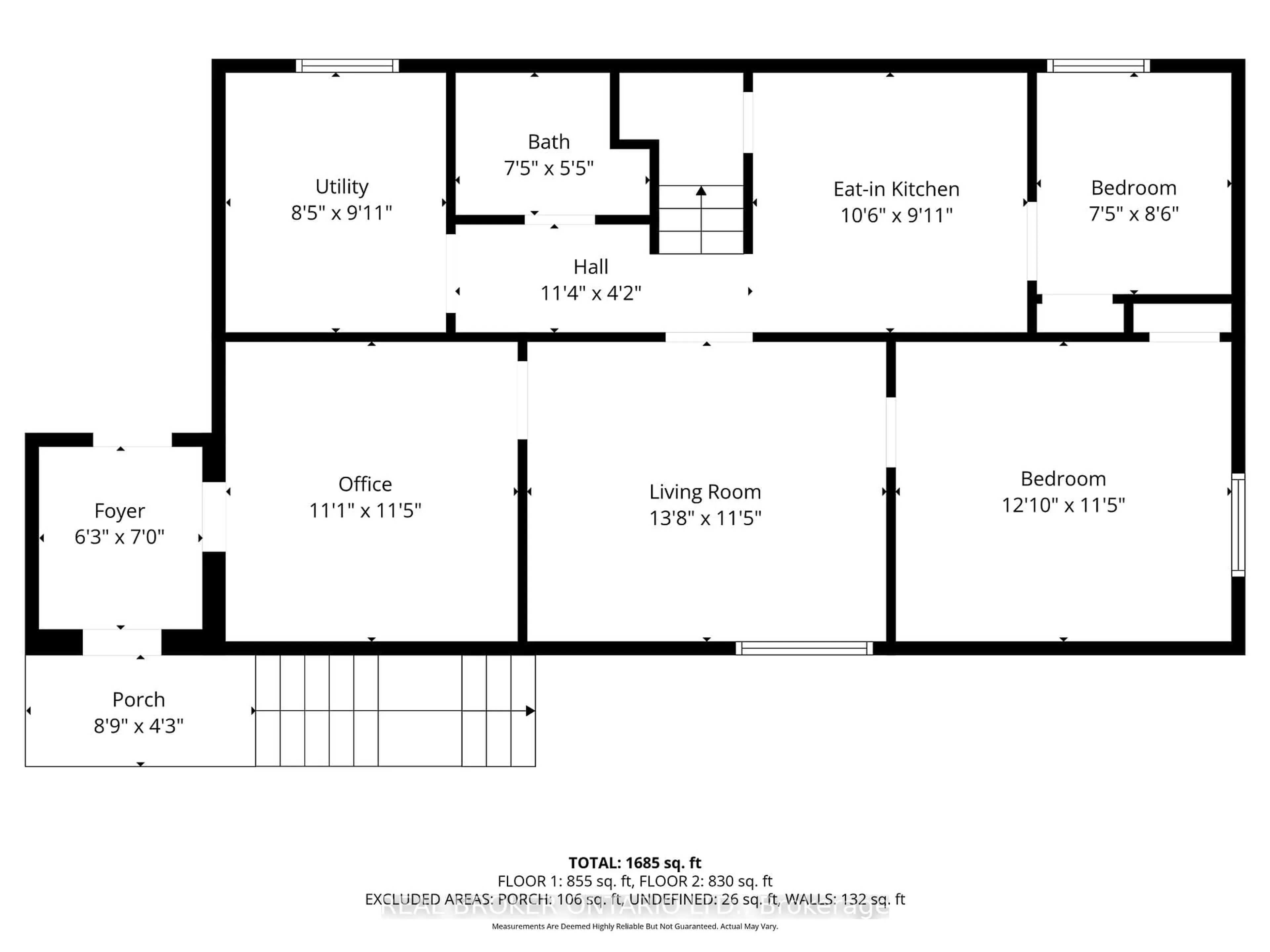 Floor plan for 31 Oakwood Ave, Norfolk Ontario N3Y 1H5