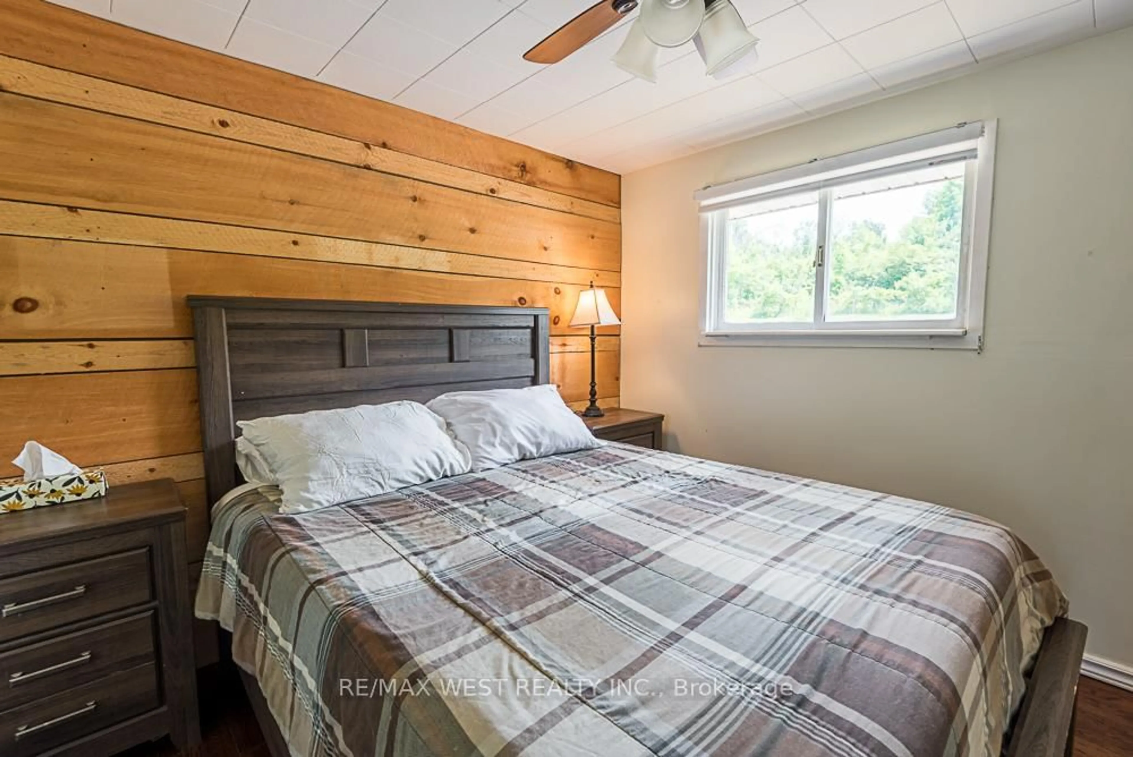 Bedroom with bed, wood/laminate floor for 8 Robins Lane, Kawartha Lakes Ontario L0K 1W0