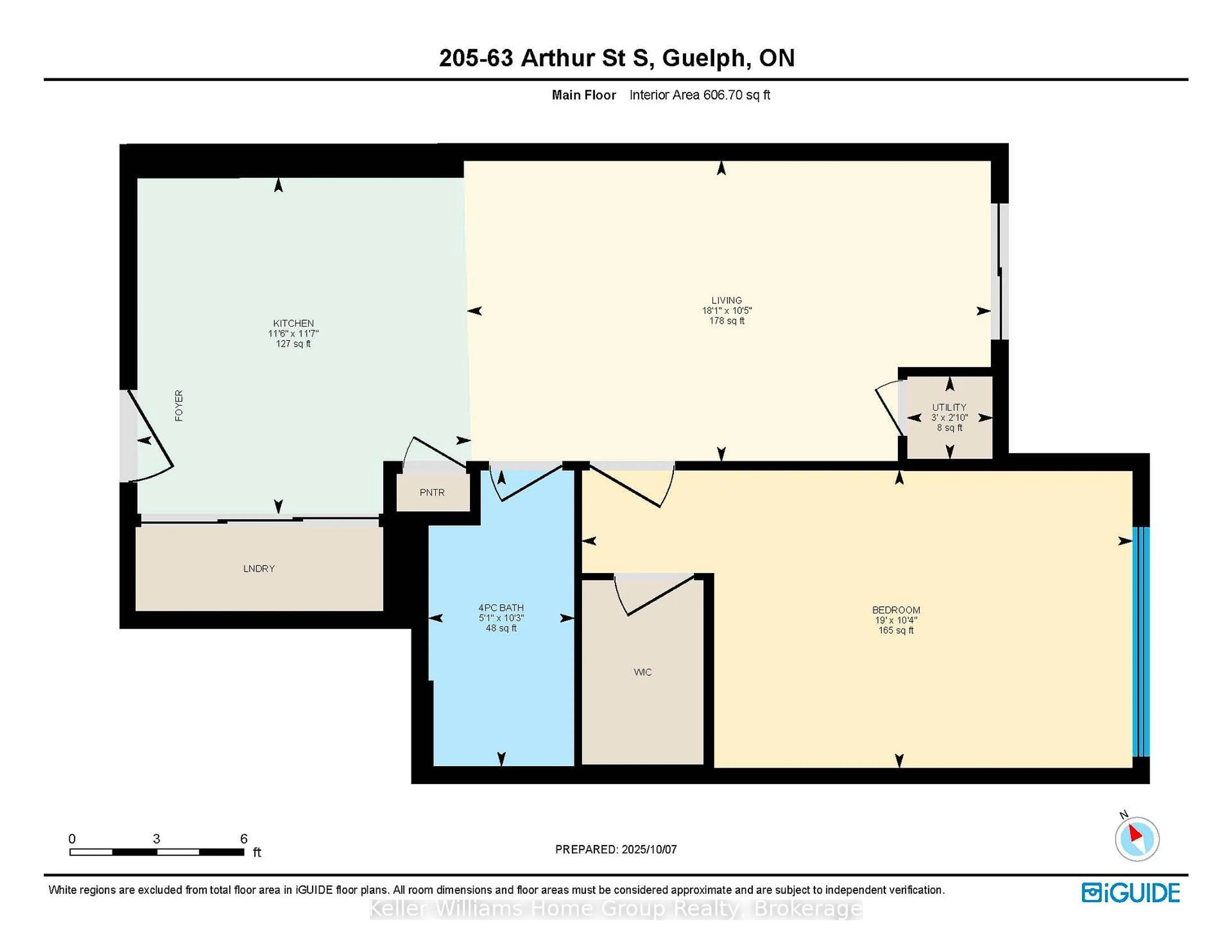Floor plan for 63 Arthur St #205, Guelph Ontario N1E 0A8