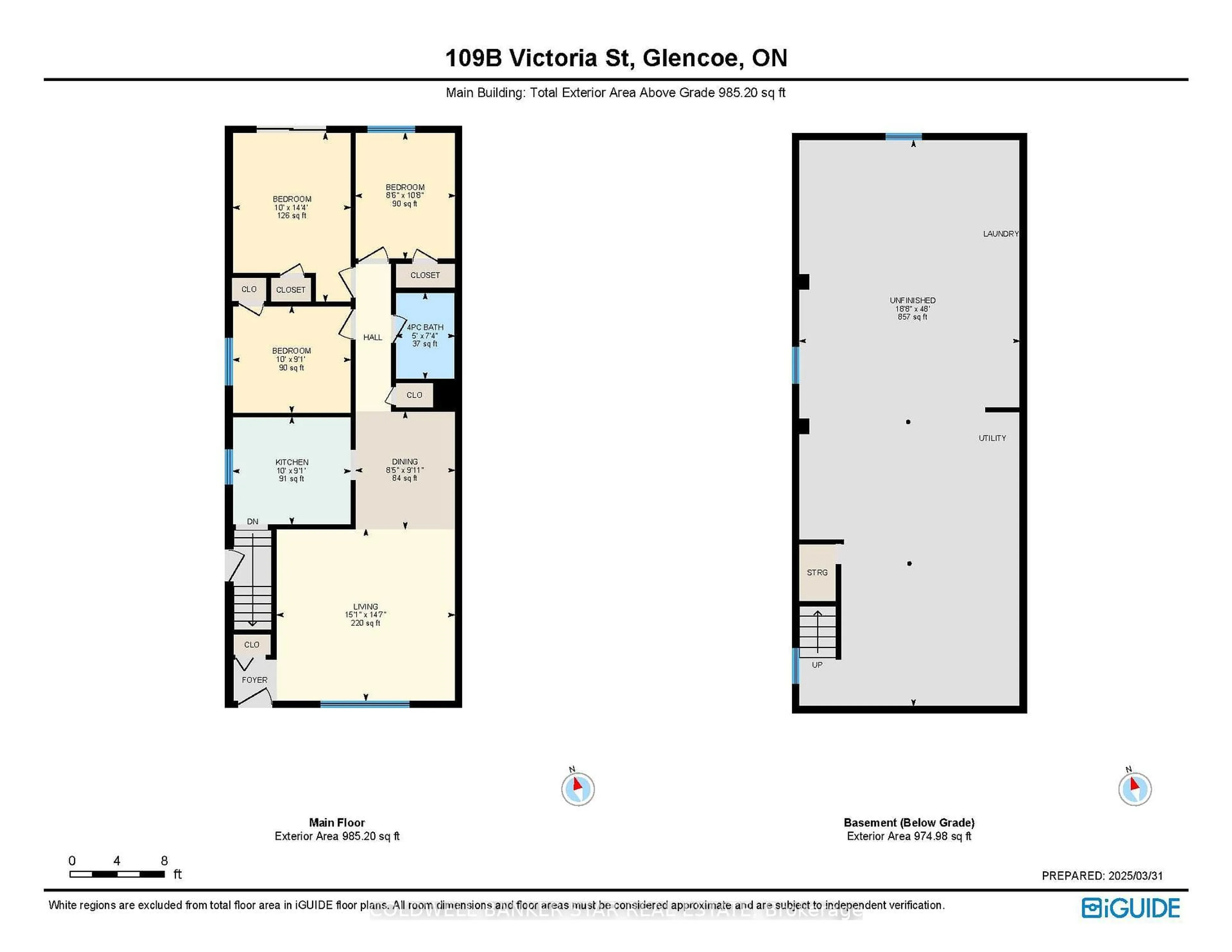 Floor plan for 109 B Victoria St, Southwest Middlesex Ontario N0L 1M0