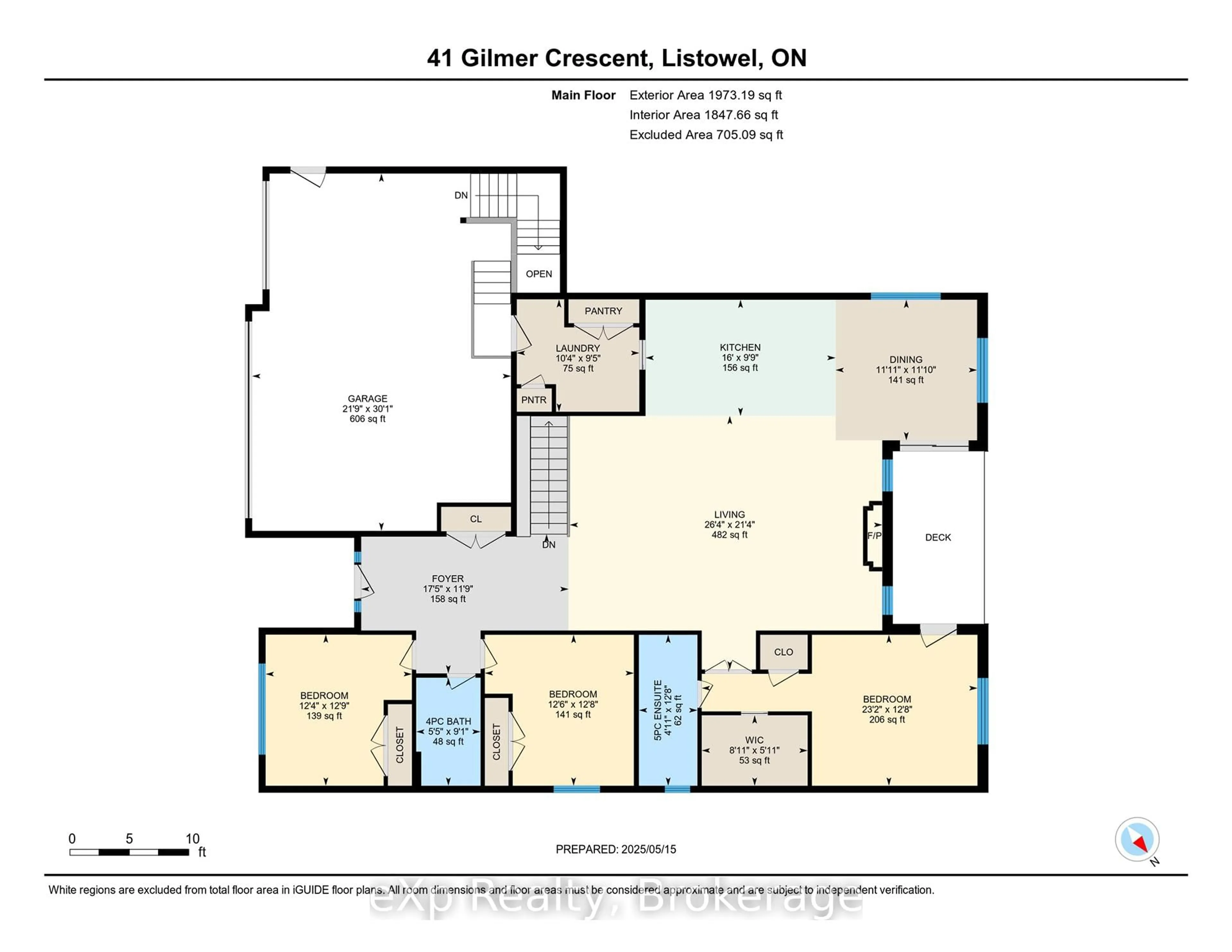 Floor plan for 41 Gilmer Cres, North Perth Ontario N4W 0H3