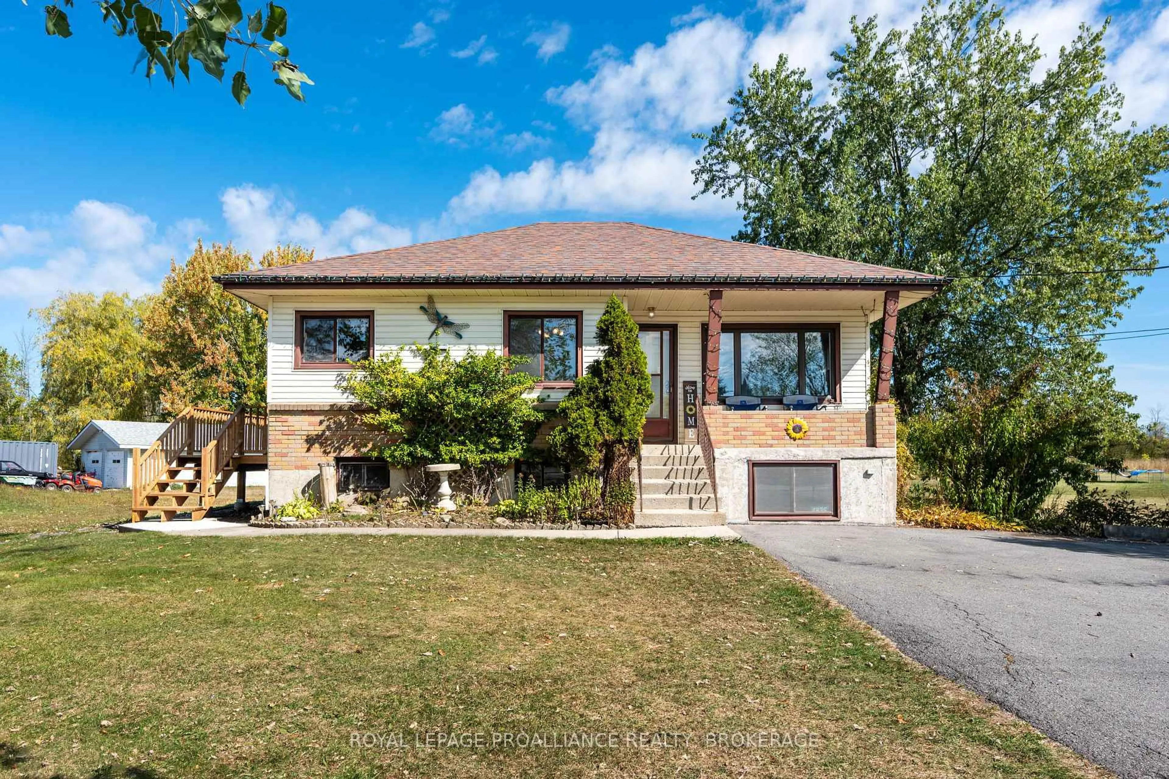 Home with brick exterior material, street for 4835 County Road 2, Bissett Creek Ontario K0H 2H0