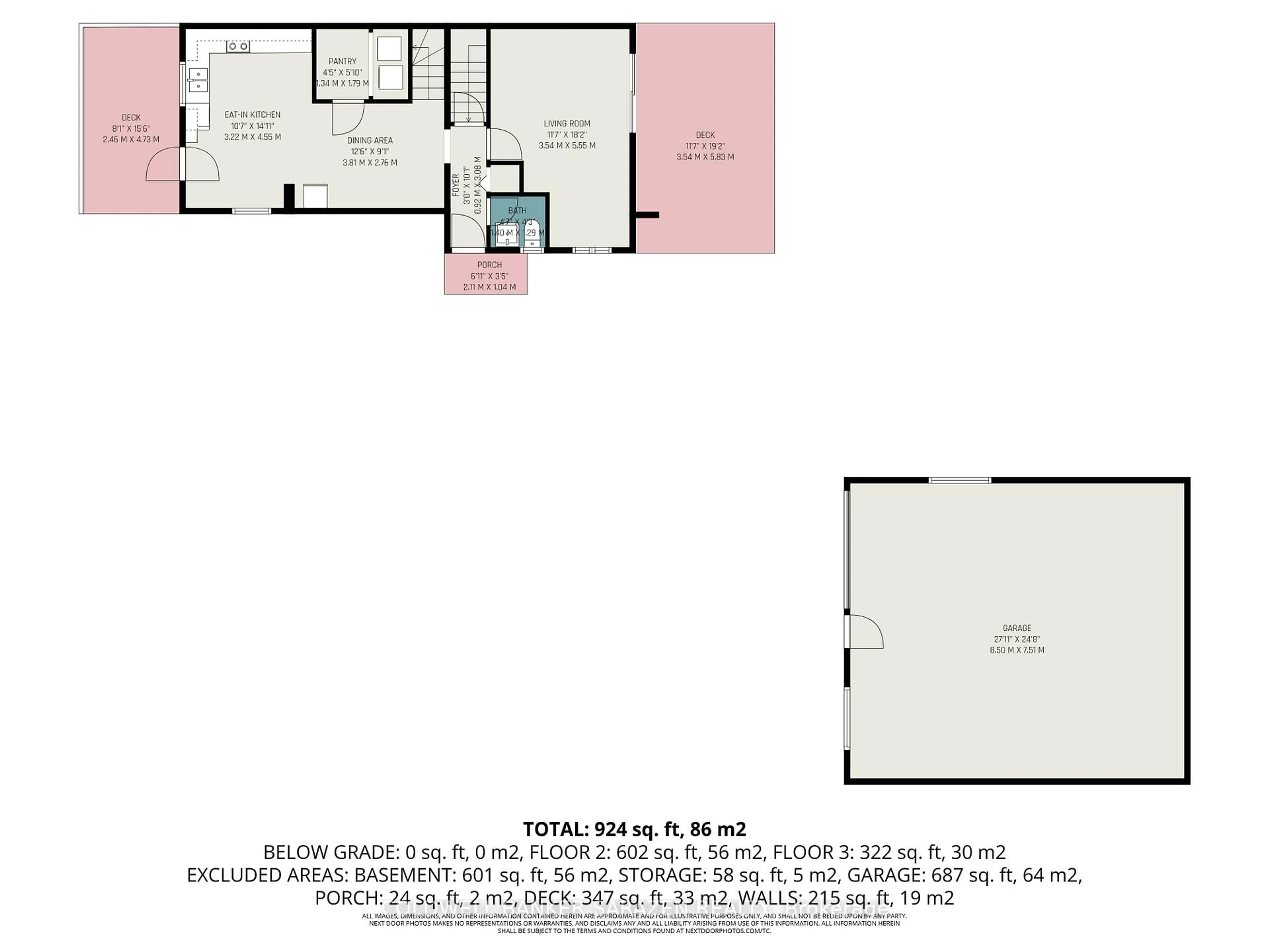 Floor plan for 118 Tyndal St, Ottawa Ontario K7S 3G7