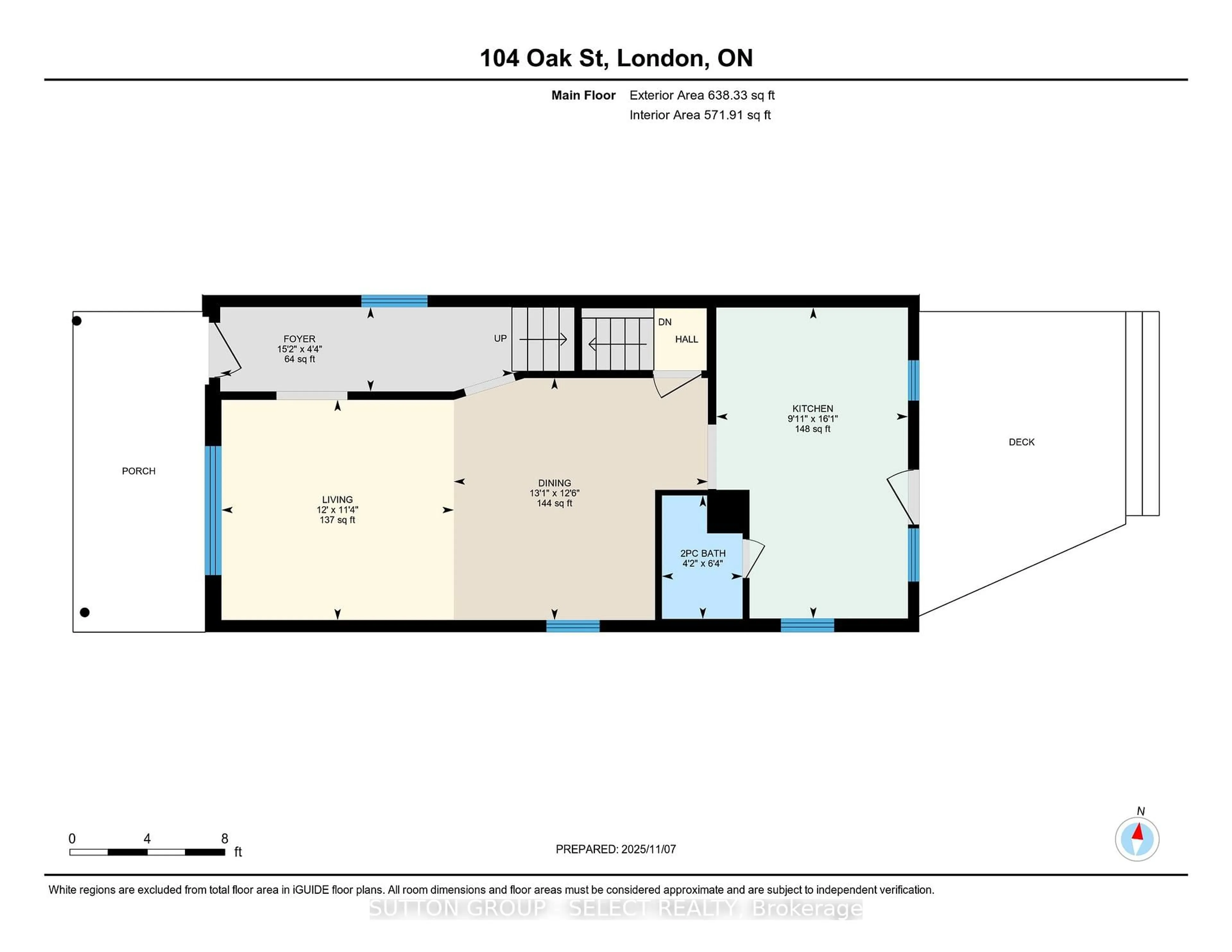 Floor plan for 104 Oak St, London East Ontario N5Z 2H6