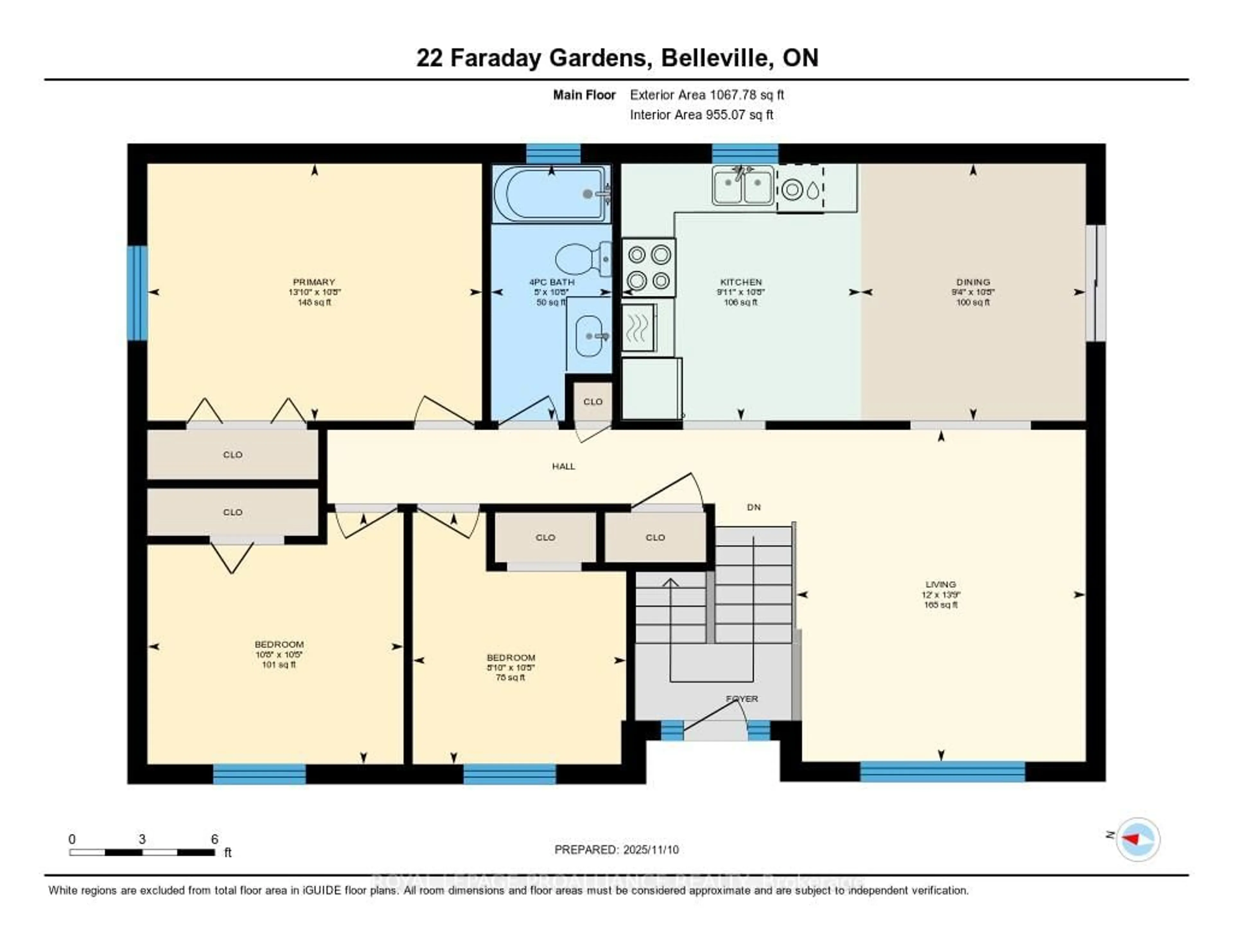Floor plan for 22 Faraday Gdns, Belleville Ontario K8P 5J5