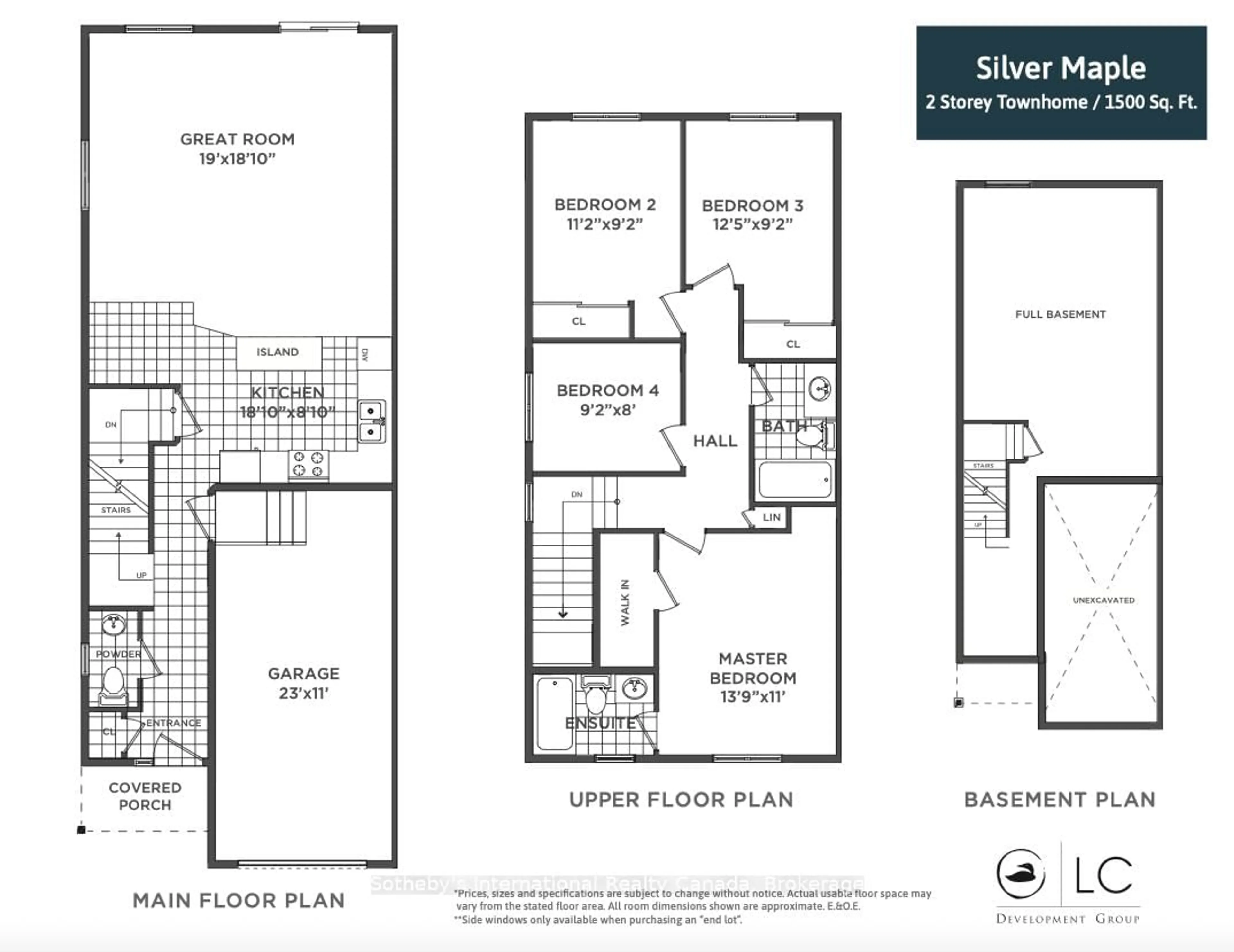 Floor plan for Lot 14 Equality Dr, Meaford Ontario N4L 0B4