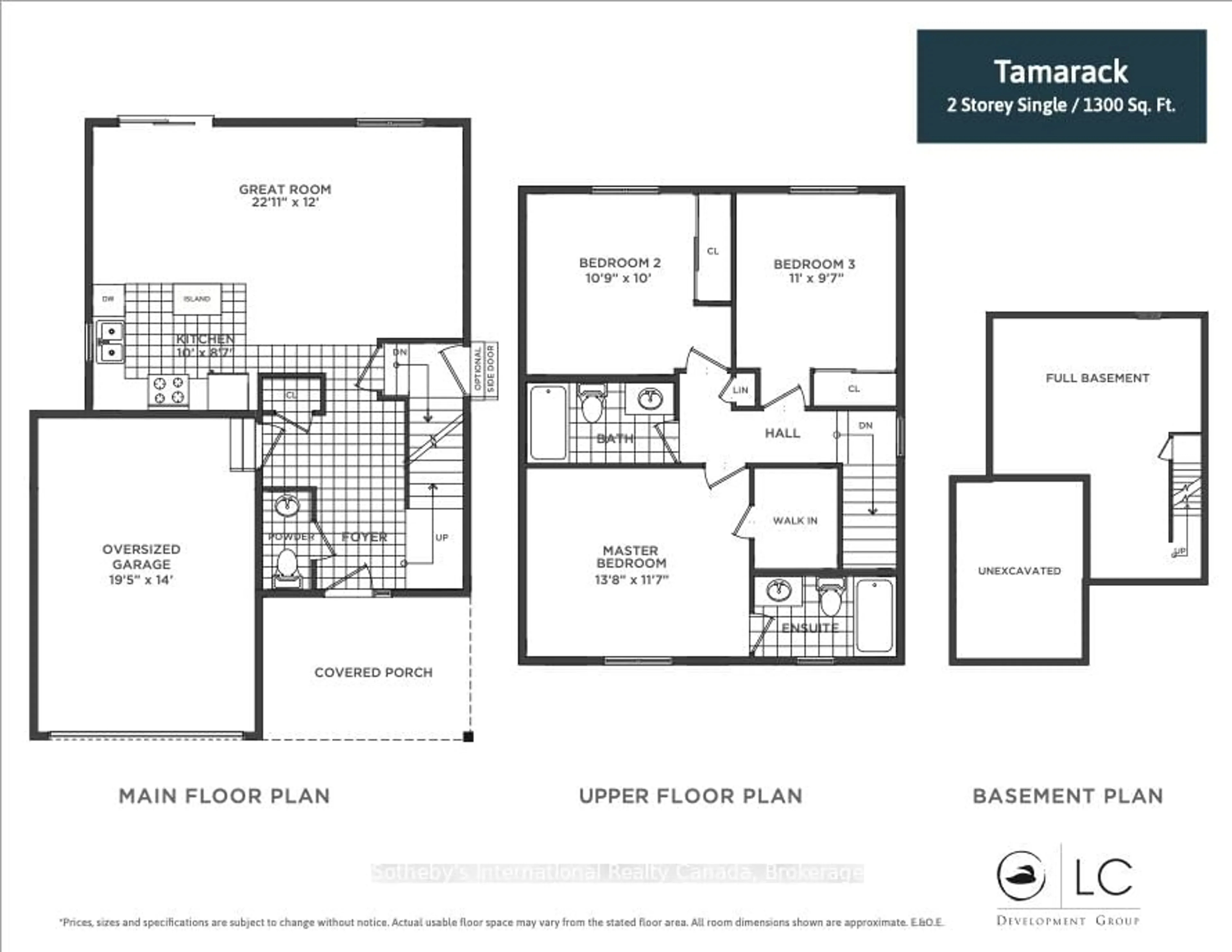 Floor plan for Lot 96 A St, Grey Highlands Ontario N0C 1H0