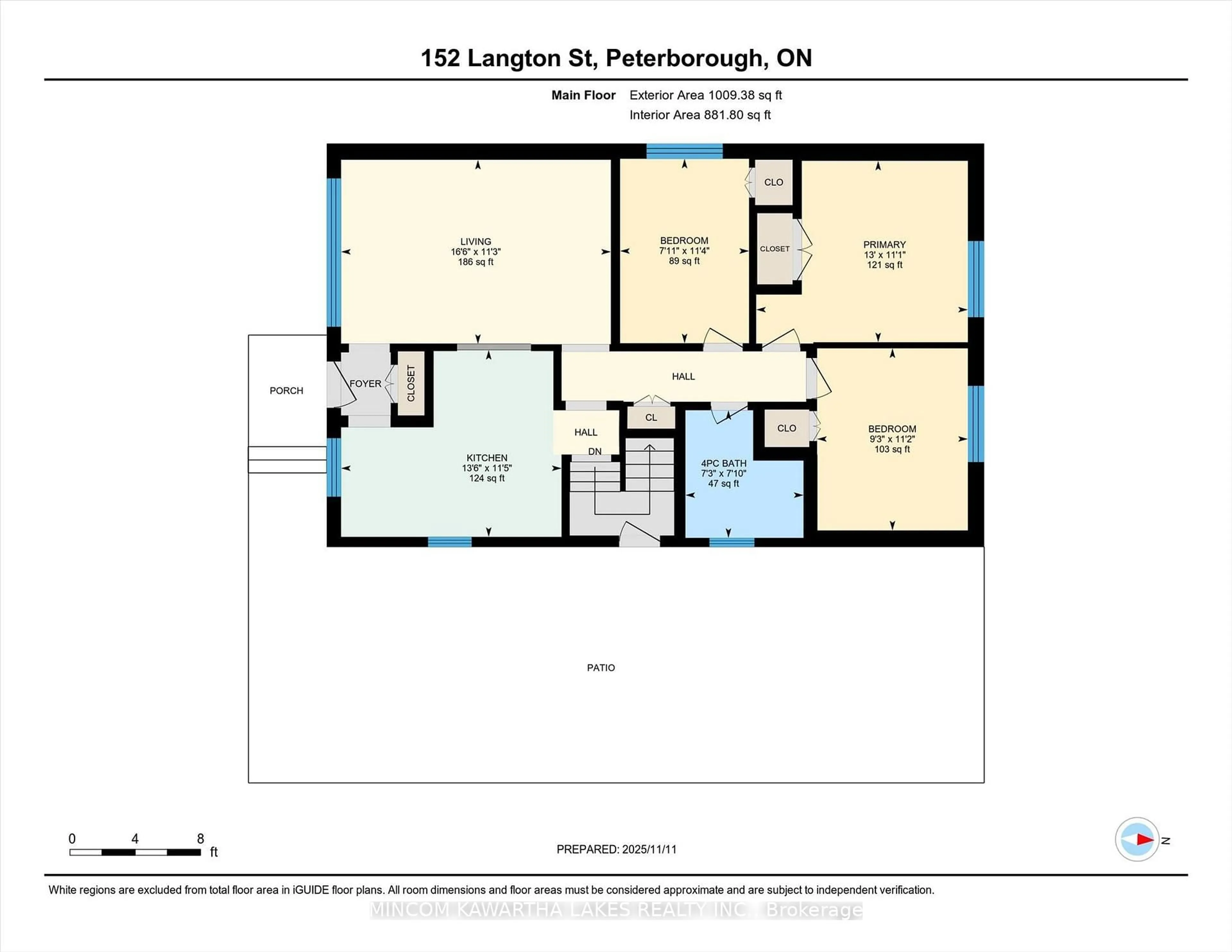 Floor plan for 152 Langton St, Peterborough Ontario K9H 6K2
