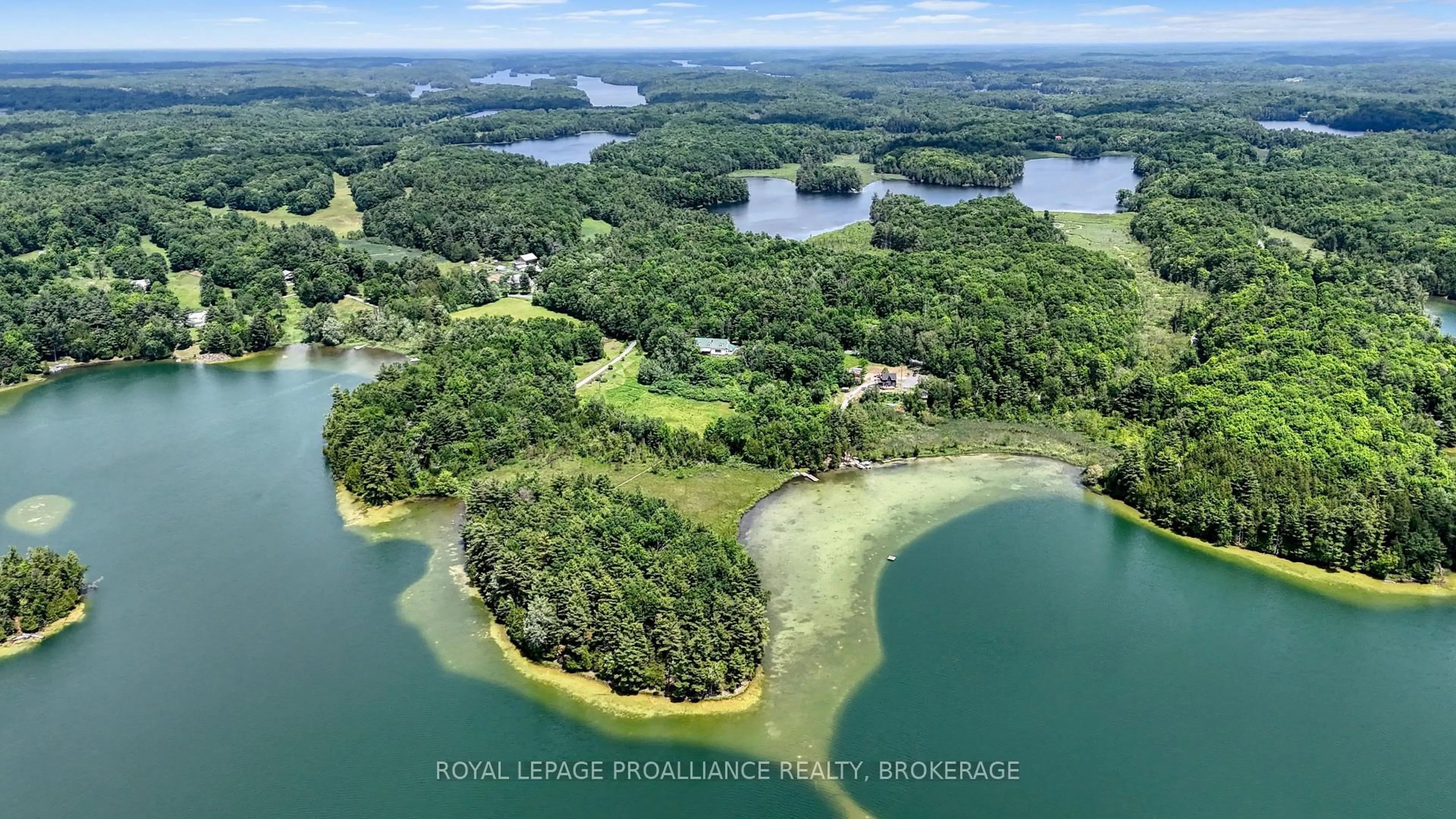 A pic from outside/outdoor area/front of a property/back of a property/a pic from drone, water/lake/river/ocean view for 1597 Shales Rd, Perth Road Ontario K0H 2L0