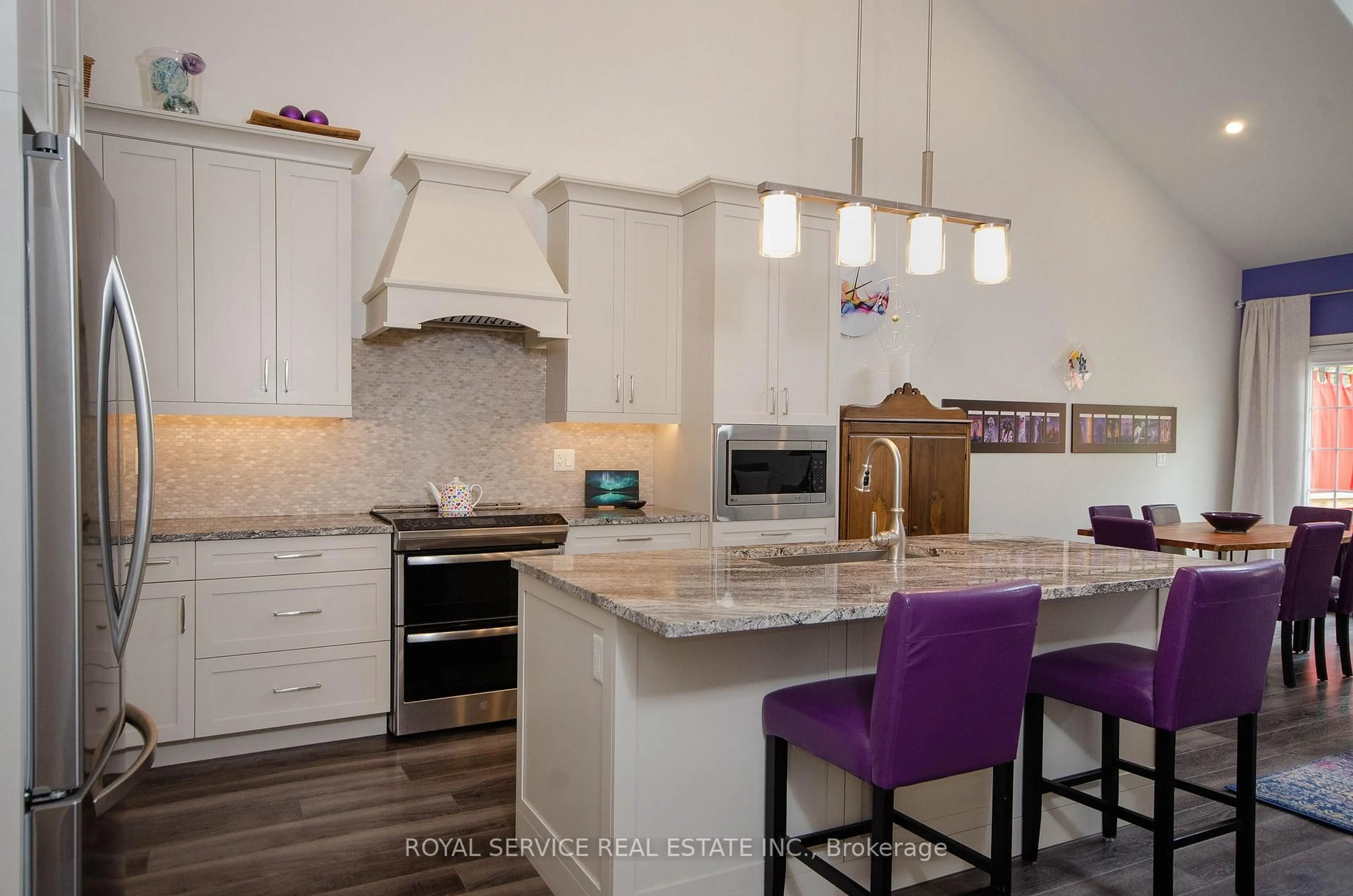 Contemporary kitchen, ceramic/tile floor for 79 Orchard Way, Trent Hills Ontario K0K 3K0