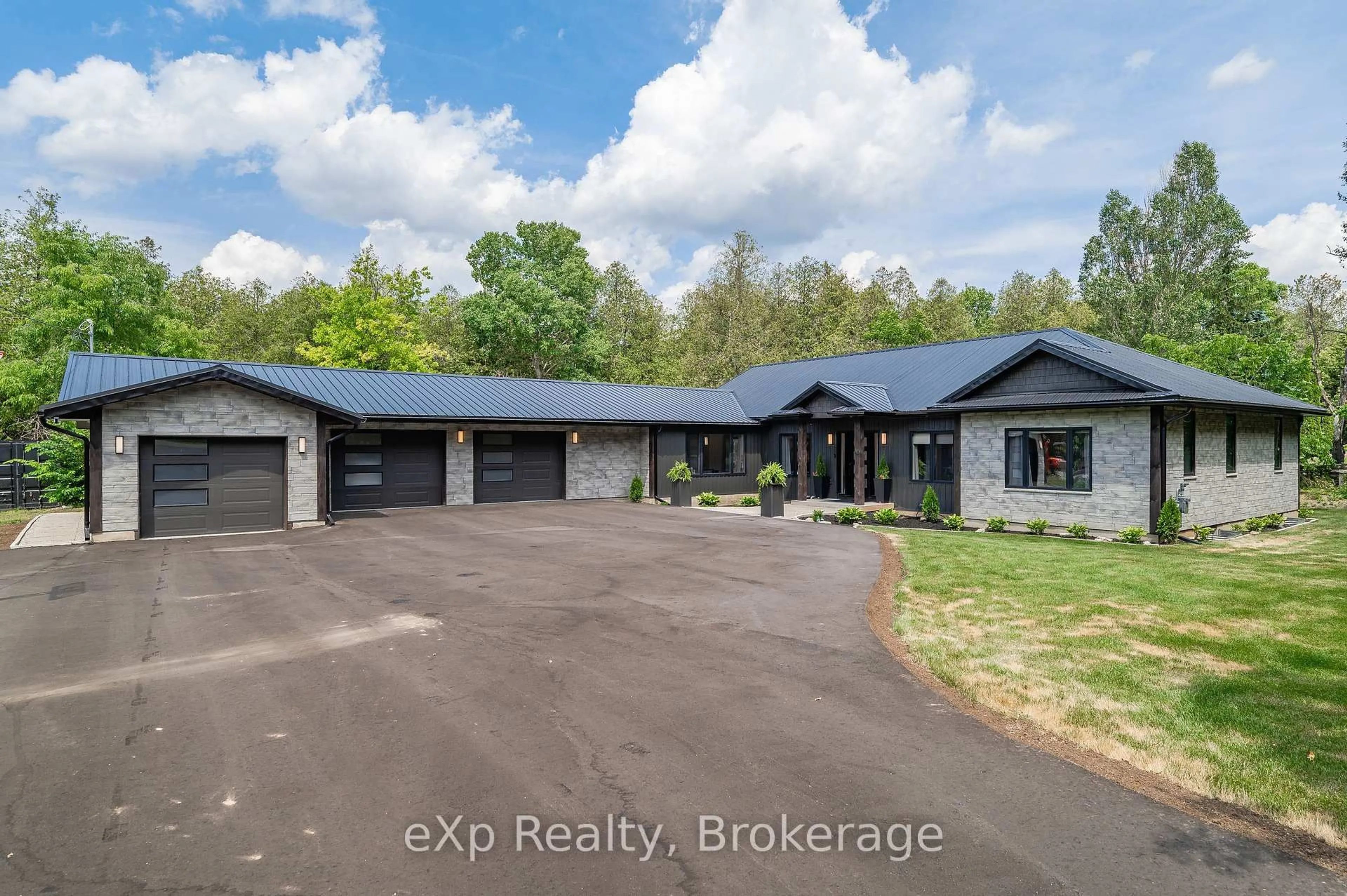 A pic from outside/outdoor area/front of a property/back of a property/a pic from drone, unknown for 442 South River Rd, Centre Wellington Ontario N0B 1S0