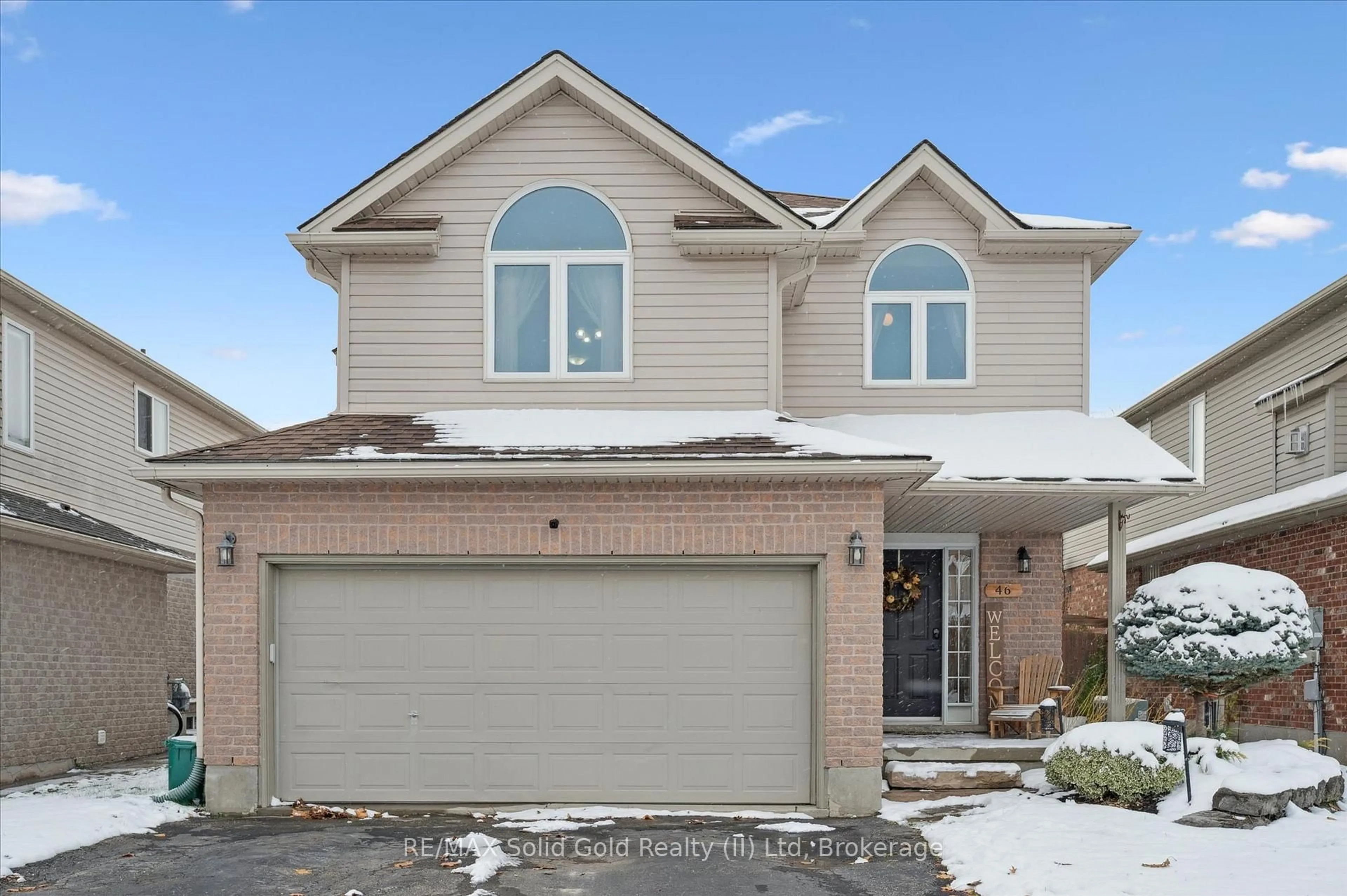 Home with brick exterior material, street for 46 Forler St, Wilmot Ontario N3A 2L3