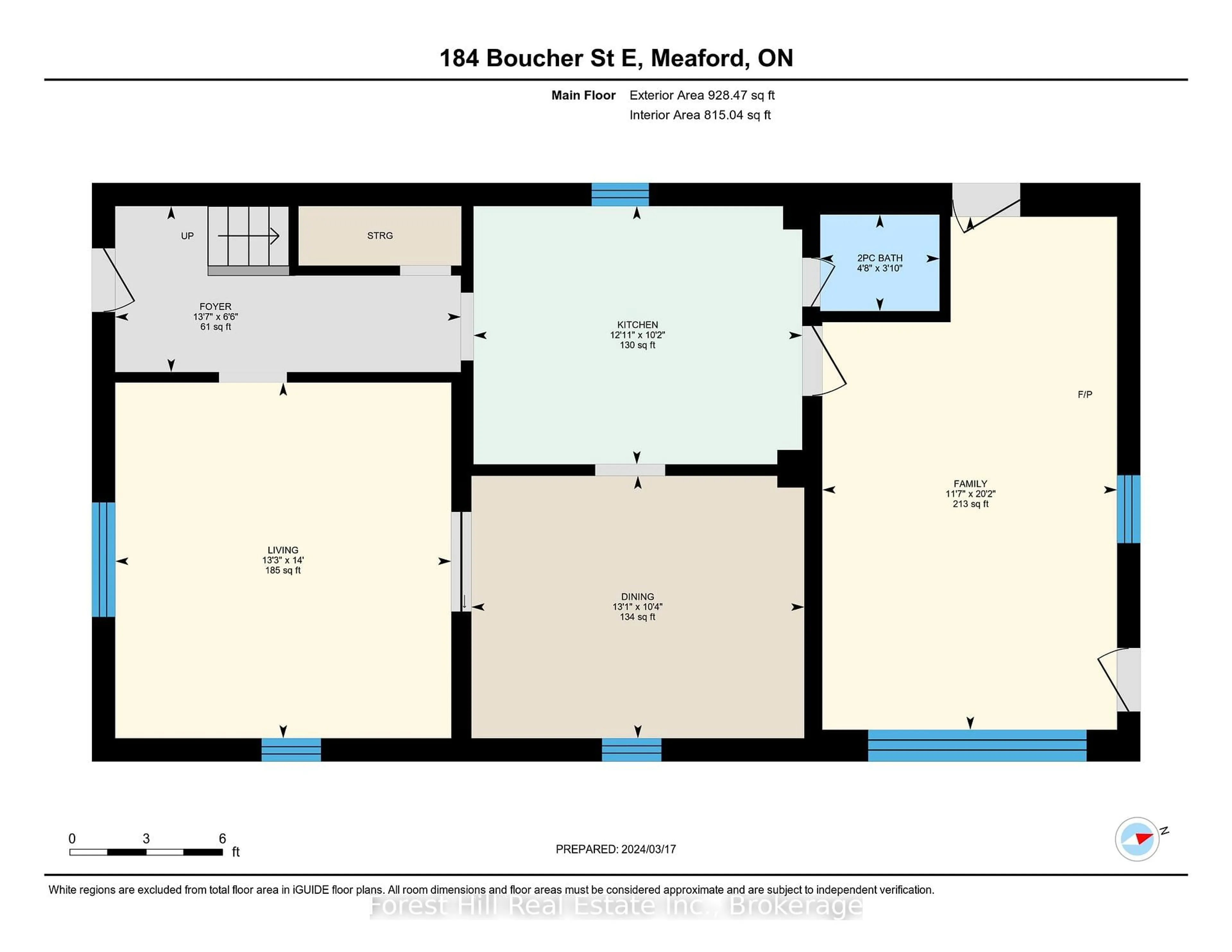 Floor plan for 184 BOUCHER St, Meaford Ontario N4L 1B7