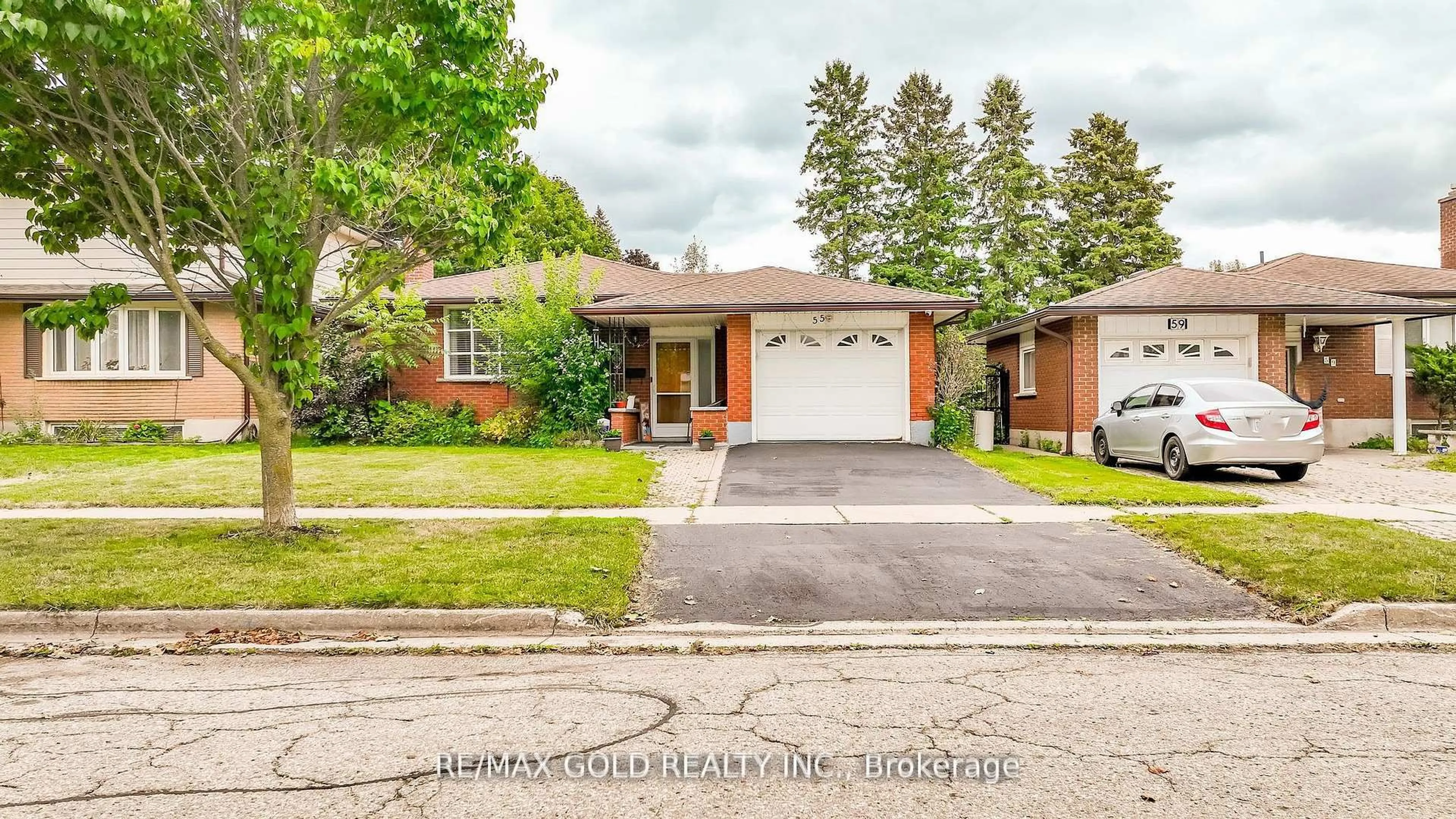 Home with brick exterior material, street for 55 Ramblewood Way, Kitchener Ontario N2N 1G8