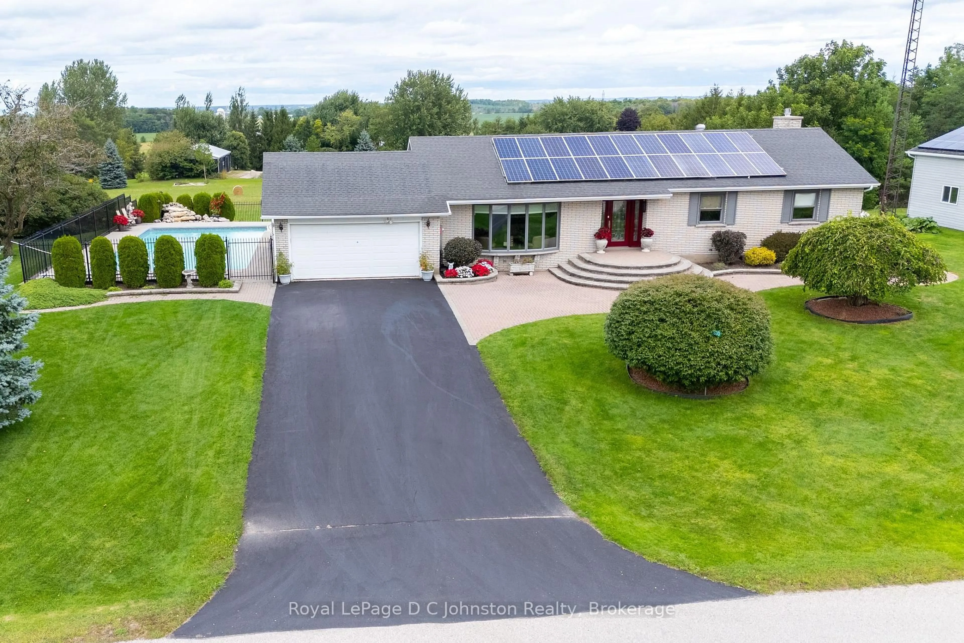 A pic from outside/outdoor area/front of a property/back of a property/a pic from drone, street for 830 Concession 2 Concession, Saugeen Shores Ontario N0H 2C5