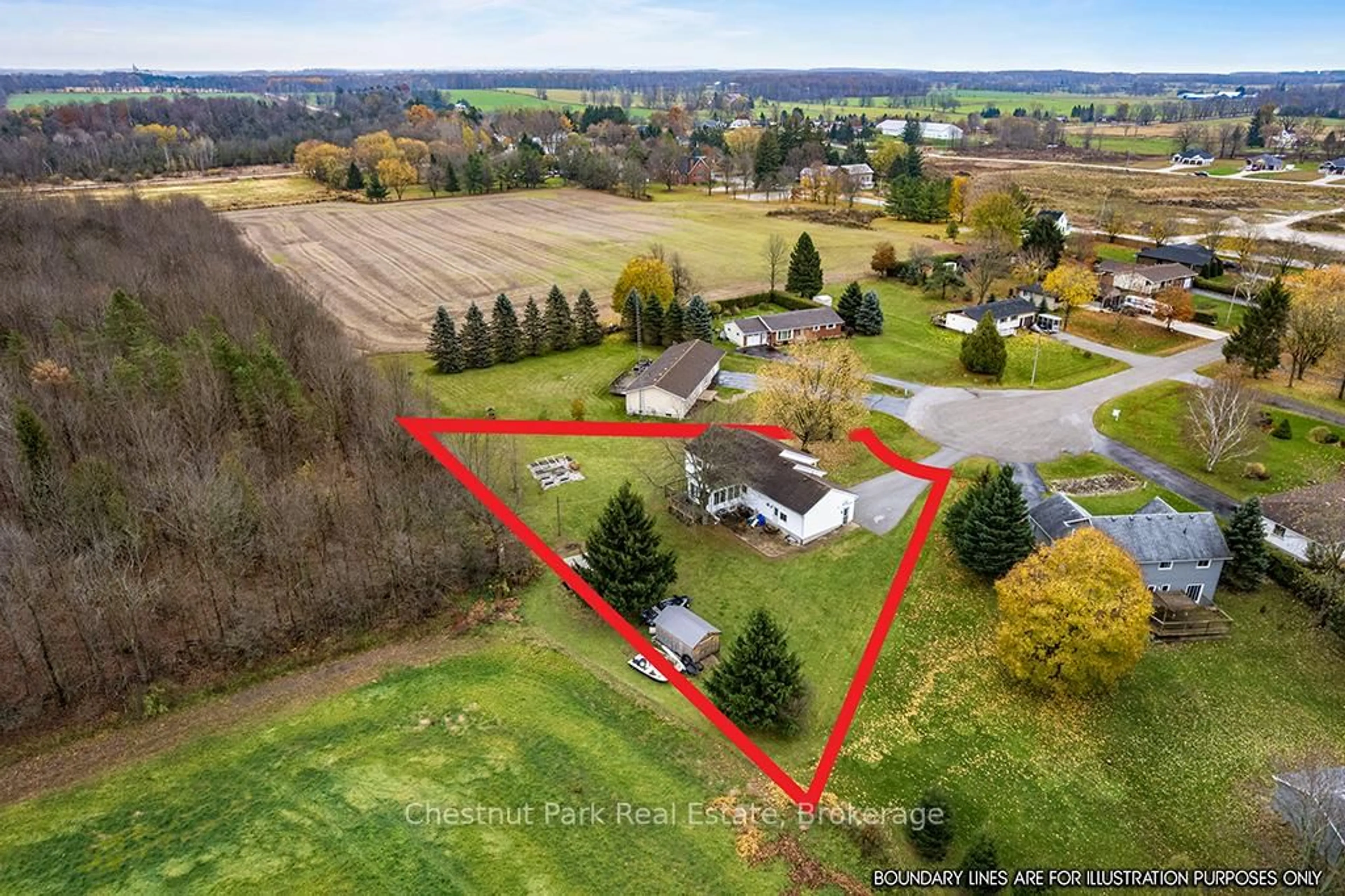 A pic from outside/outdoor area/front of a property/back of a property/a pic from drone, unknown for 115 Mary Ave, Georgian Bluffs Ontario N4K 5N5