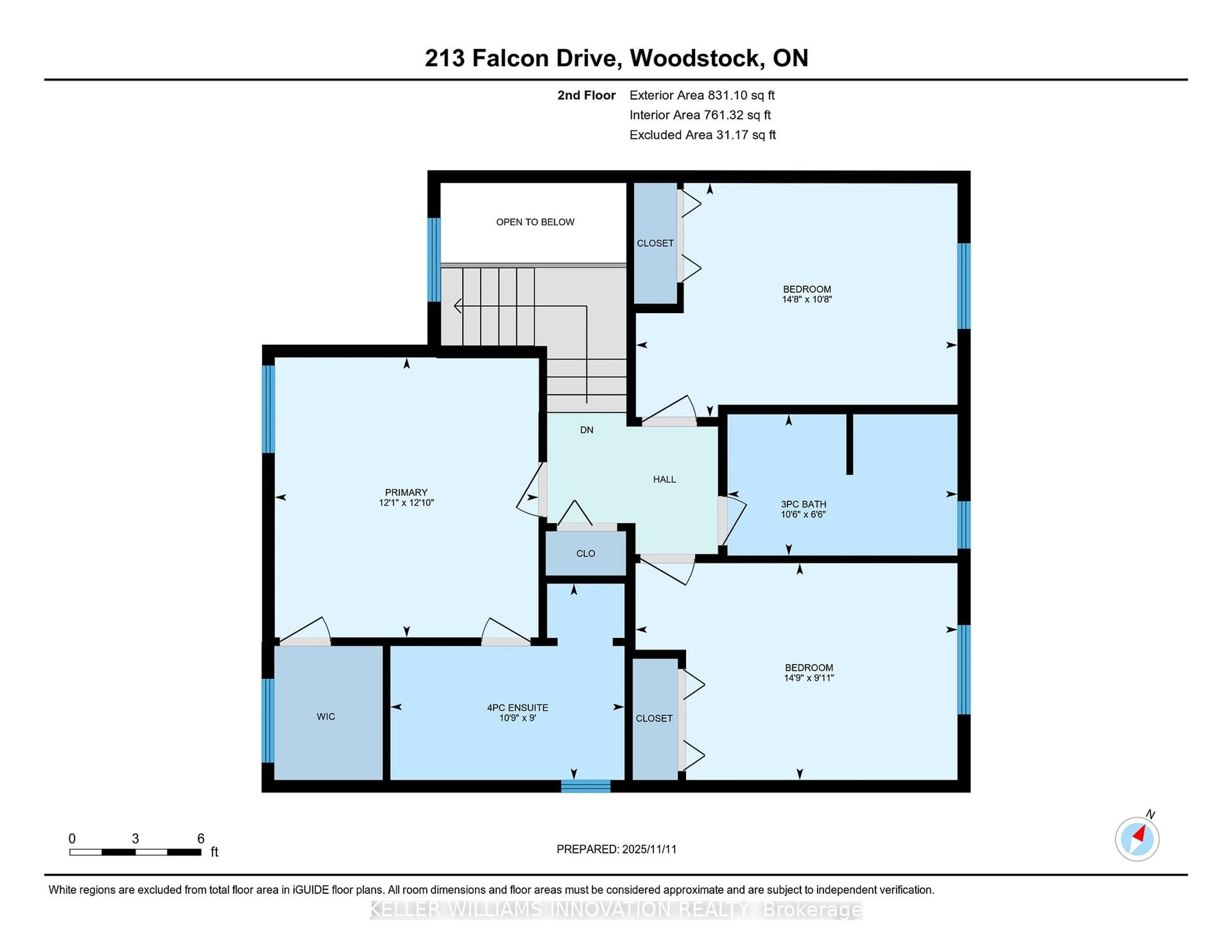 Floor plan for 213 Falcon Dr, Woodstock Ontario N4T 1W5