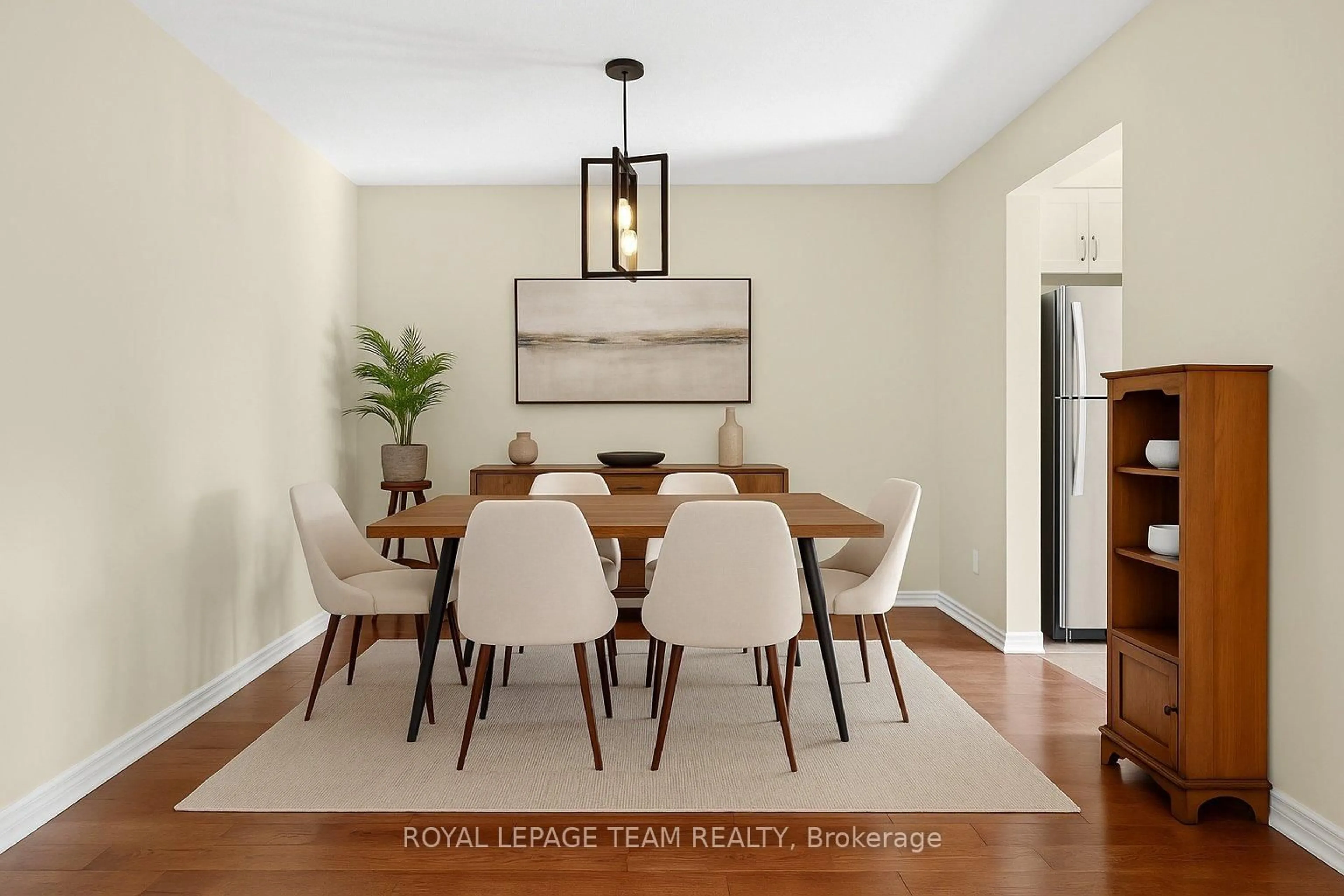 Dining room, wood/laminate floor for 245 Garrity Cres, Ottawa Ontario K2J 3T7