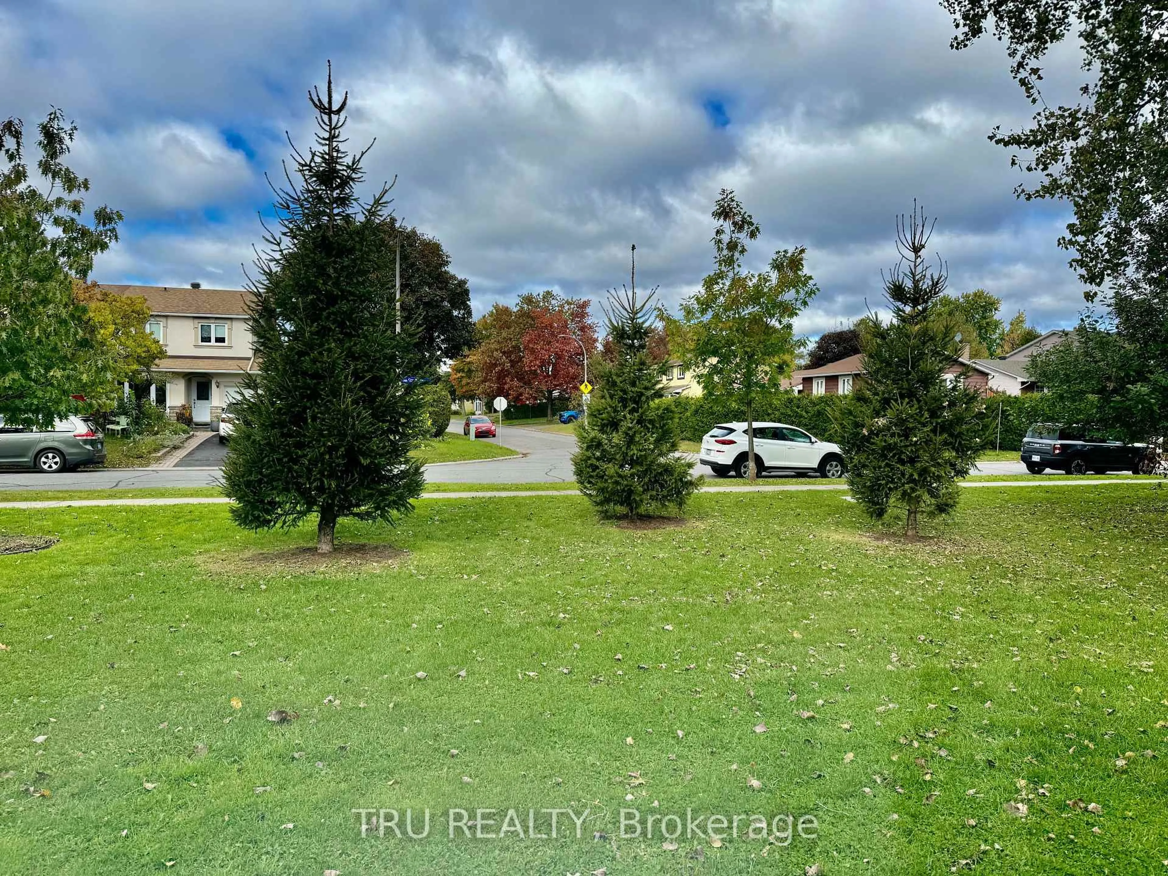 A pic from outside/outdoor area/front of a property/back of a property/a pic from drone, forest/trees view for 2285 STONEHENGE Cres, Ottawa Ontario K1B 4N7