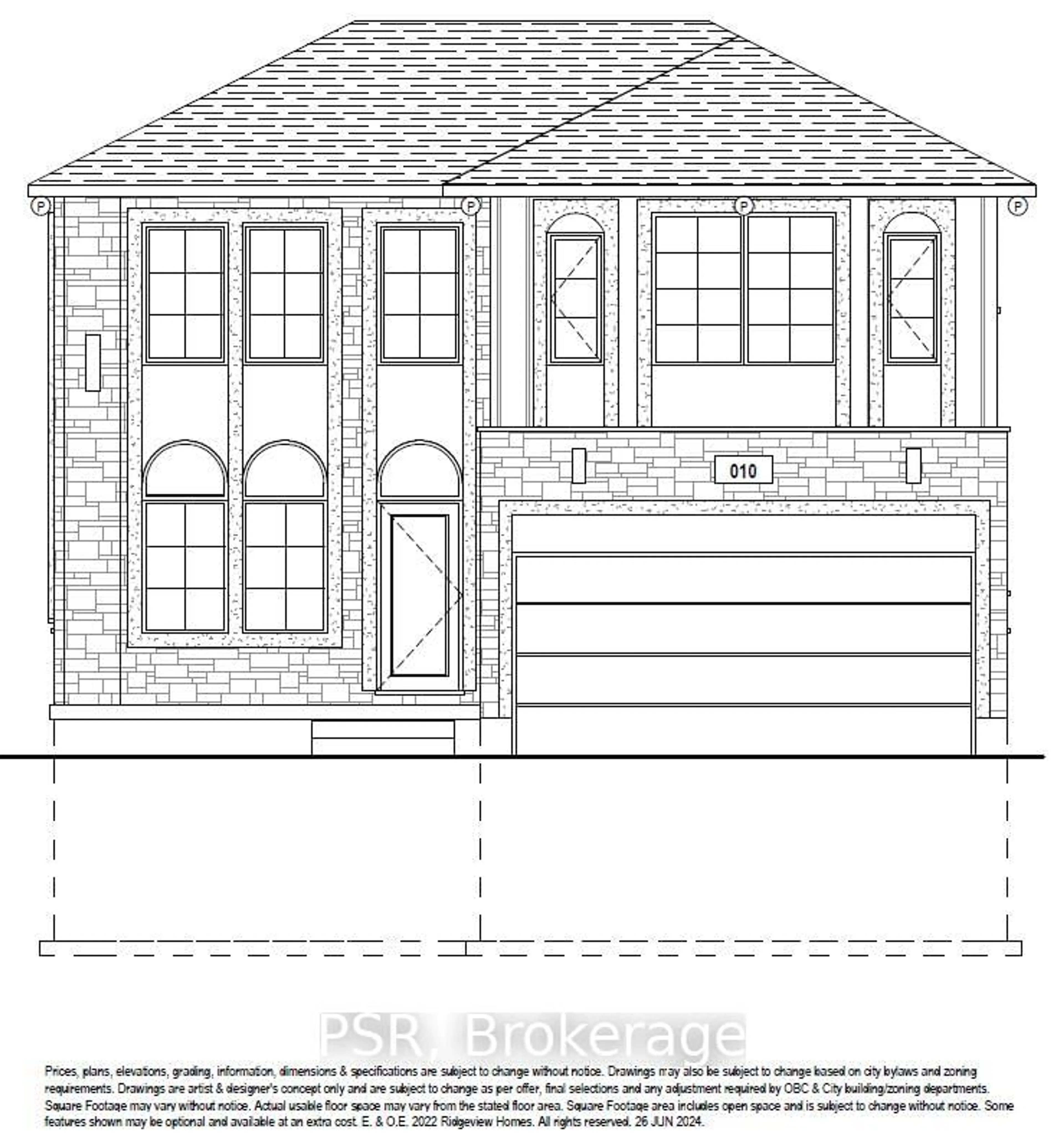 Home with brick exterior material, building for Lot 23 Rivergreen Cres, Cambridge Ontario N1S 0G1