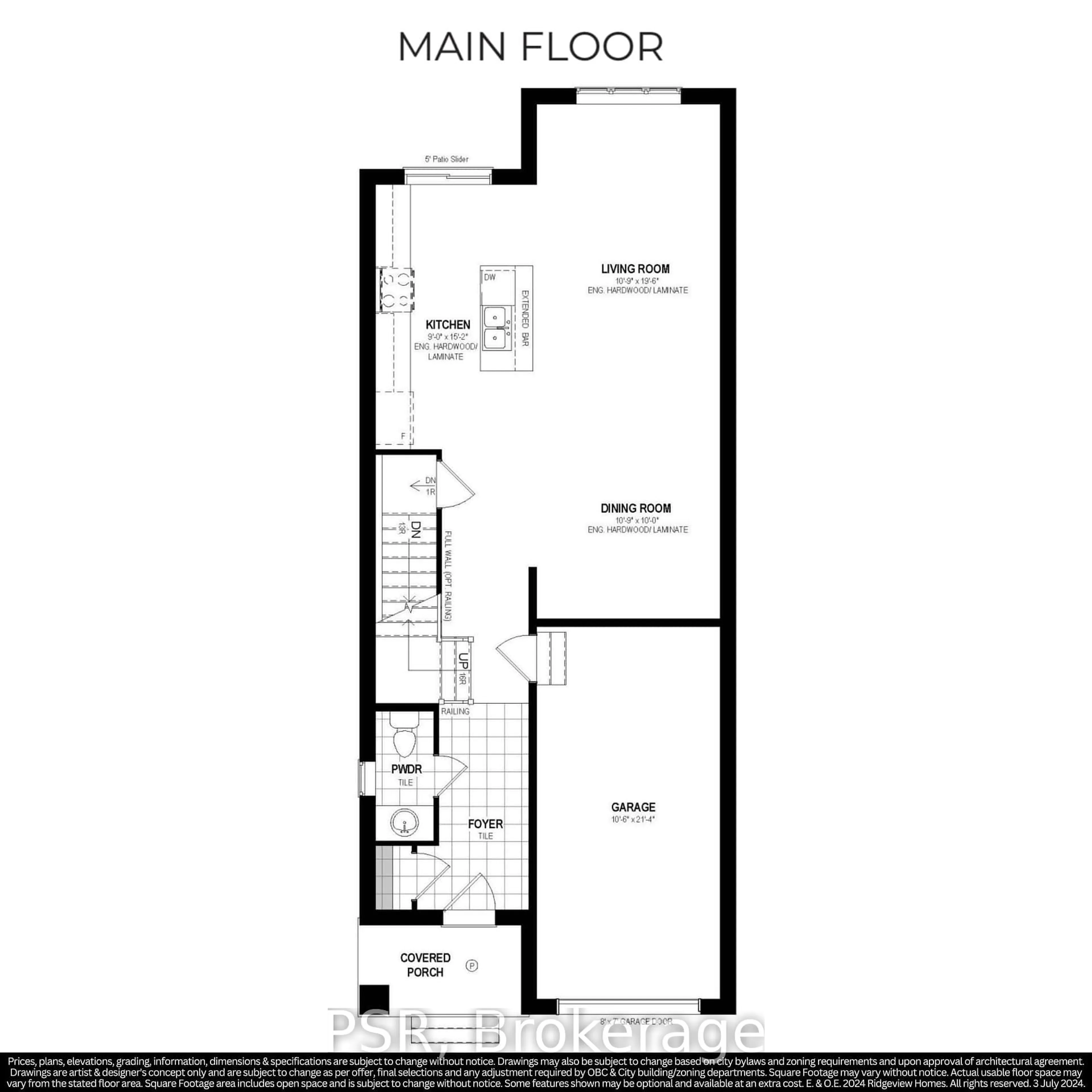 Floor plan for Lot 21 Rivergreen Cres, Cambridge Ontario N1S 0G1