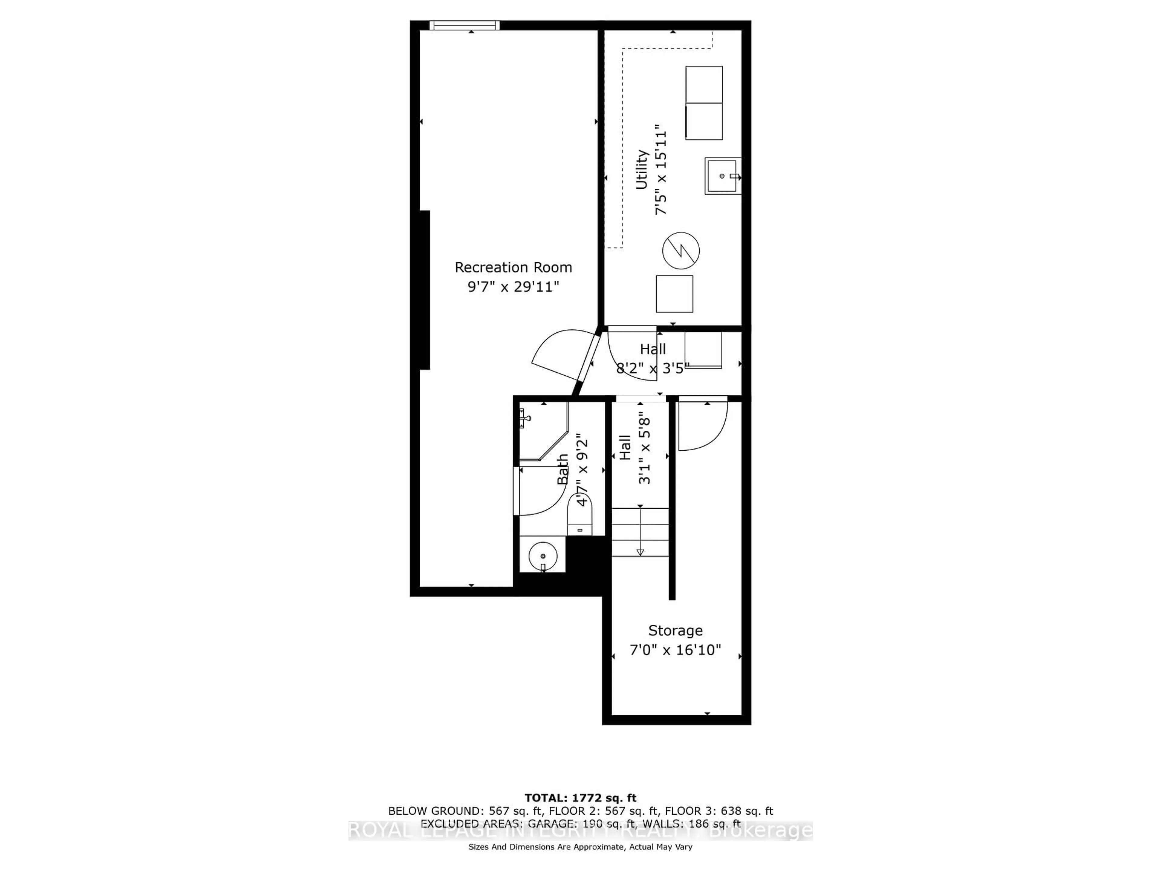 Floor plan for 498 Sandhamn Private, Ottawa Ontario K1T 2Z6