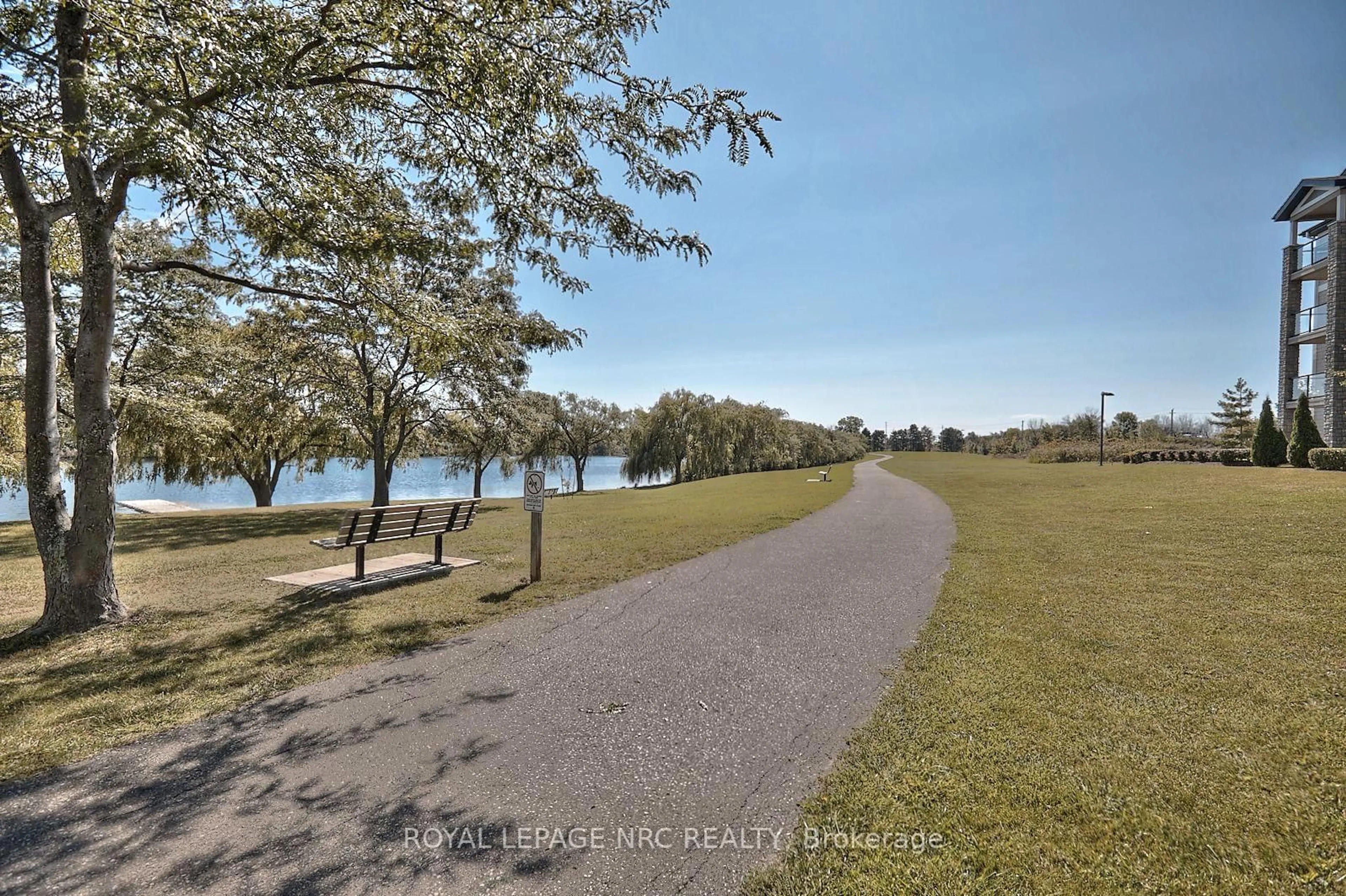 A pic from outside/outdoor area/front of a property/back of a property/a pic from drone, water/lake/river/ocean view for 330 PRINCE CHARLES Dr #1309, Welland Ontario L3C 7B3