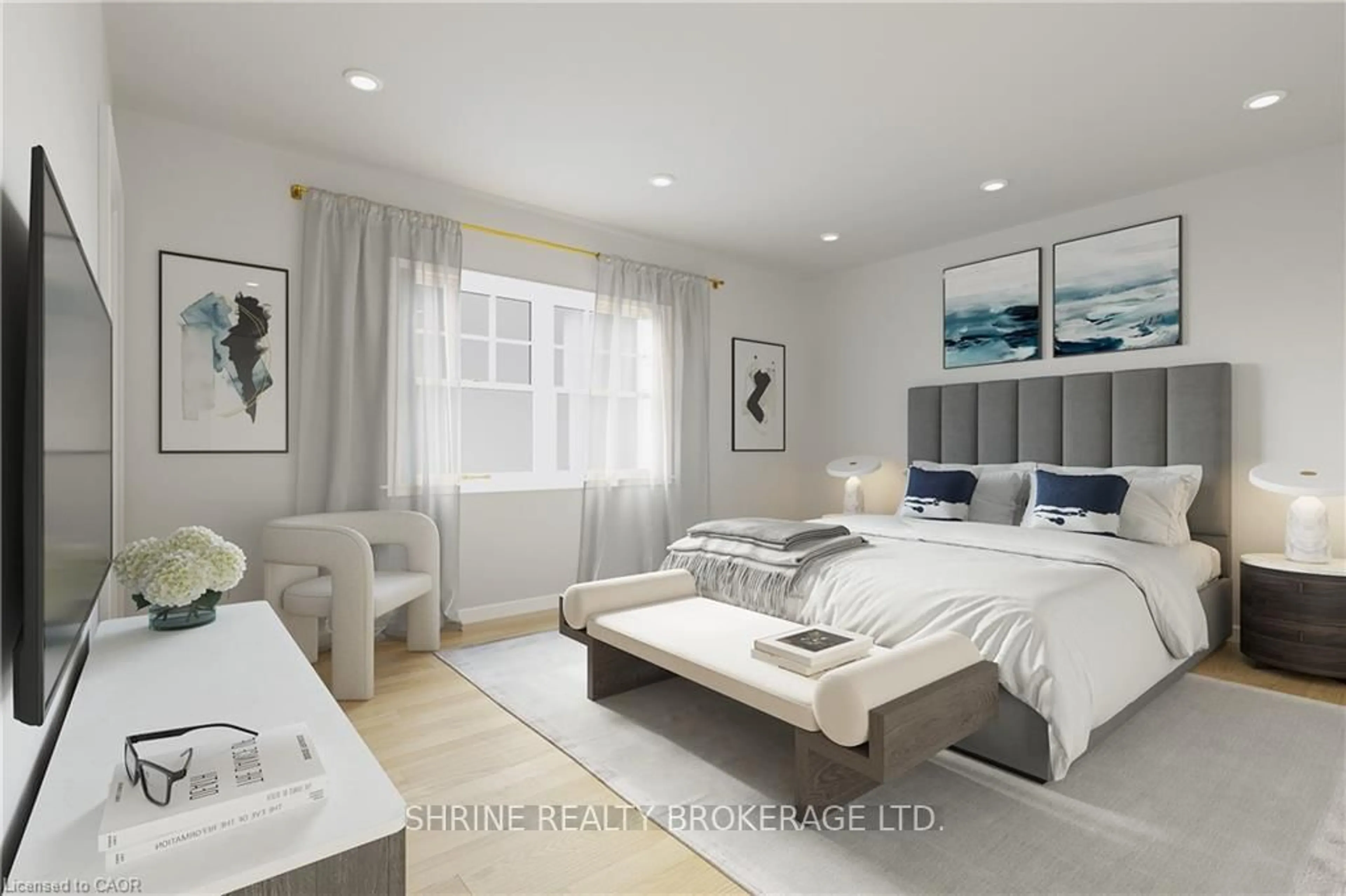 Bedroom with bed, unknown for 235 Kennington Way, London South Ontario N6L 0H4