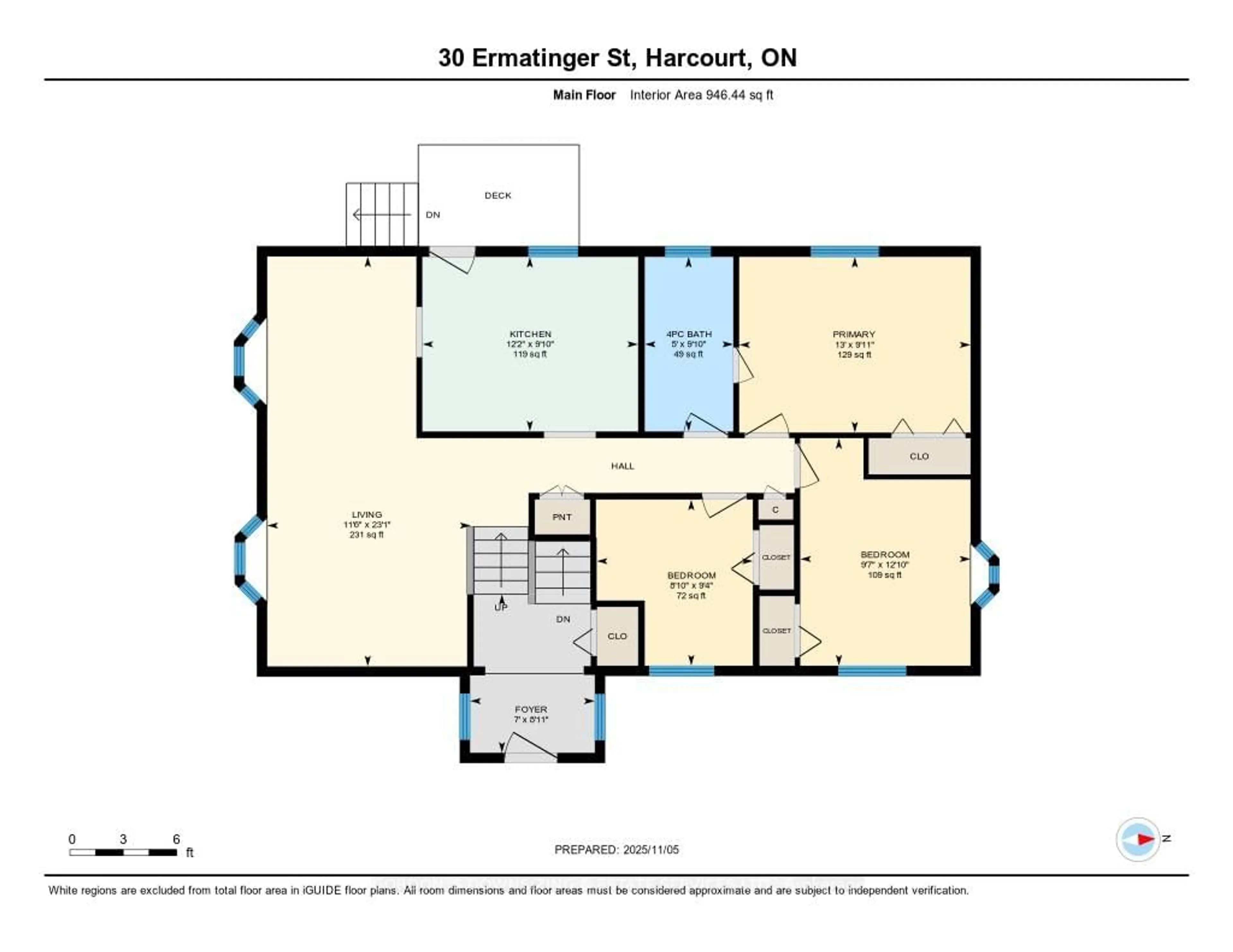 Floor plan for 30 Ermatinger St, Selwyn Ontario K0L 2H0