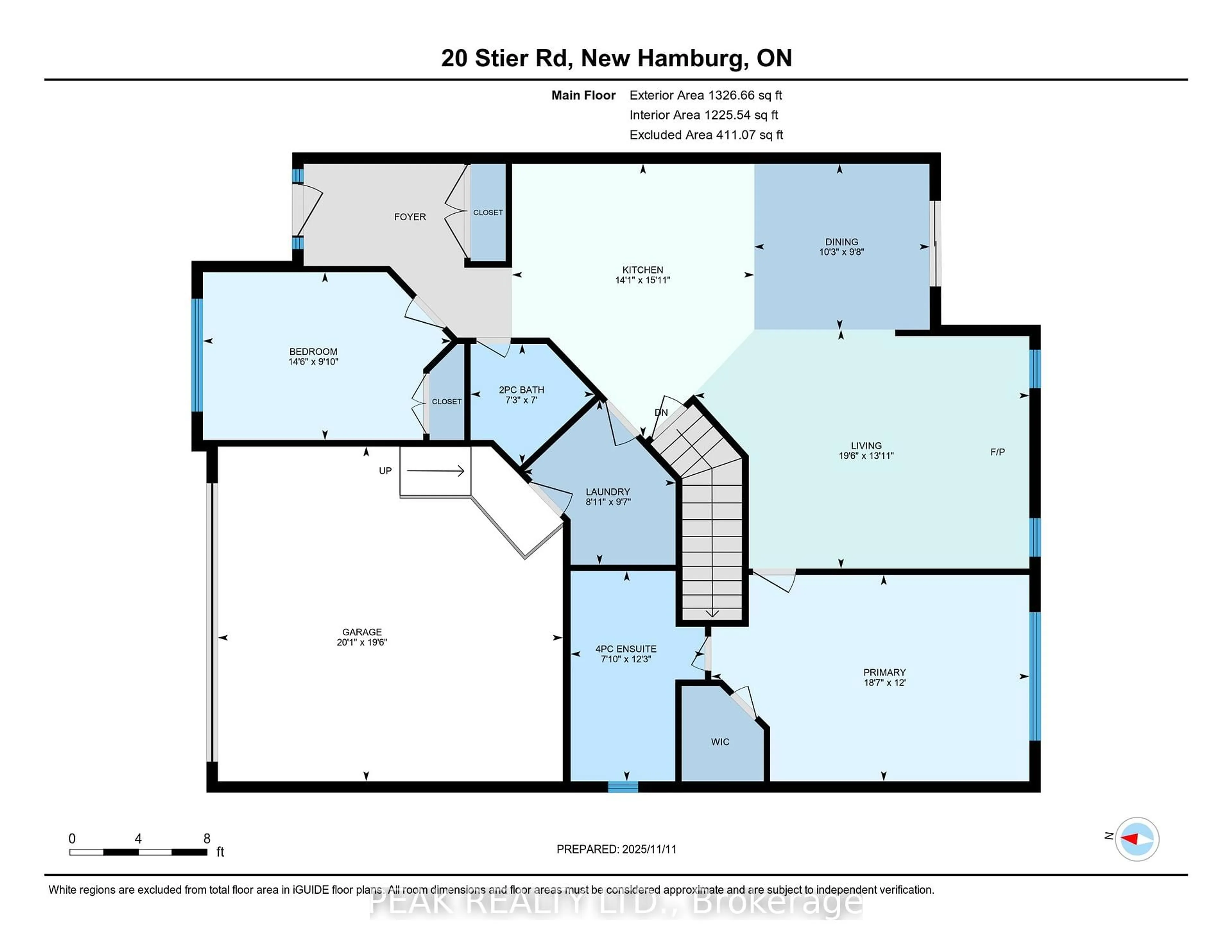 Floor plan for 20 Stier Rd, Wilmot Ontario N3A 4N7