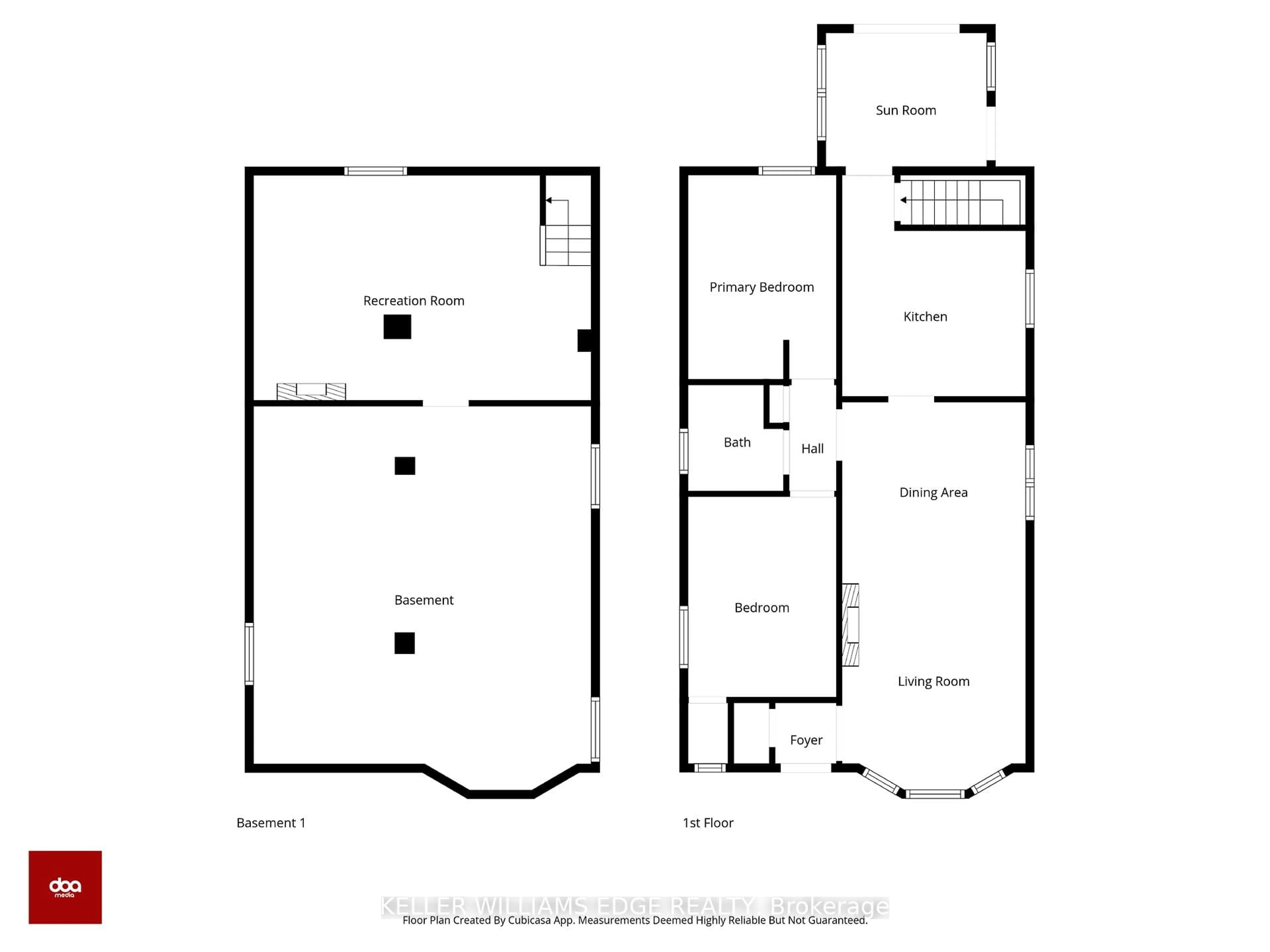 Floor plan for 45 Barons Ave, Hamilton Ontario L8K 2Y1