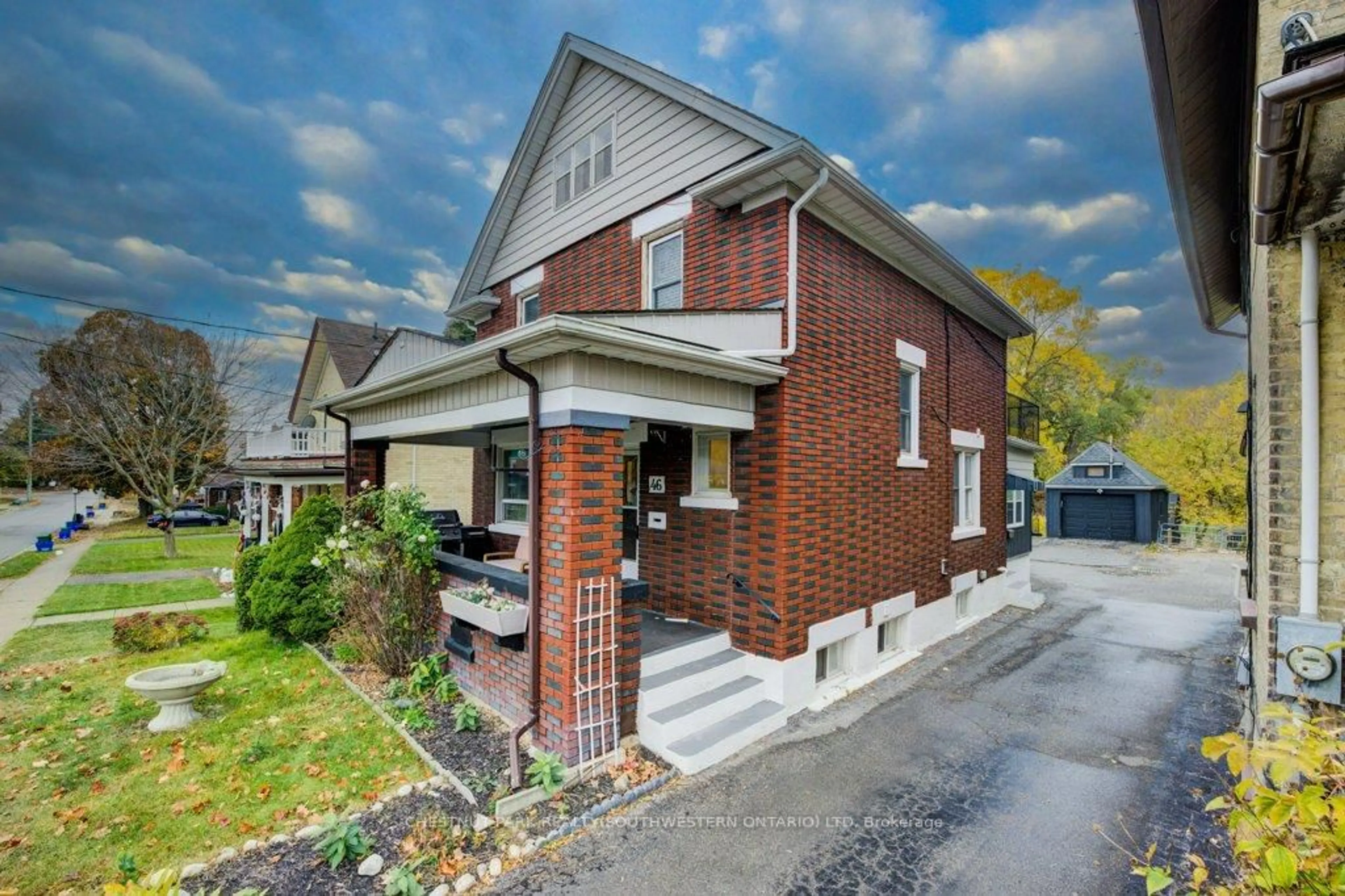 Home with brick exterior material, street for 46 Cherry St, Kitchener Ontario N2G 2C6