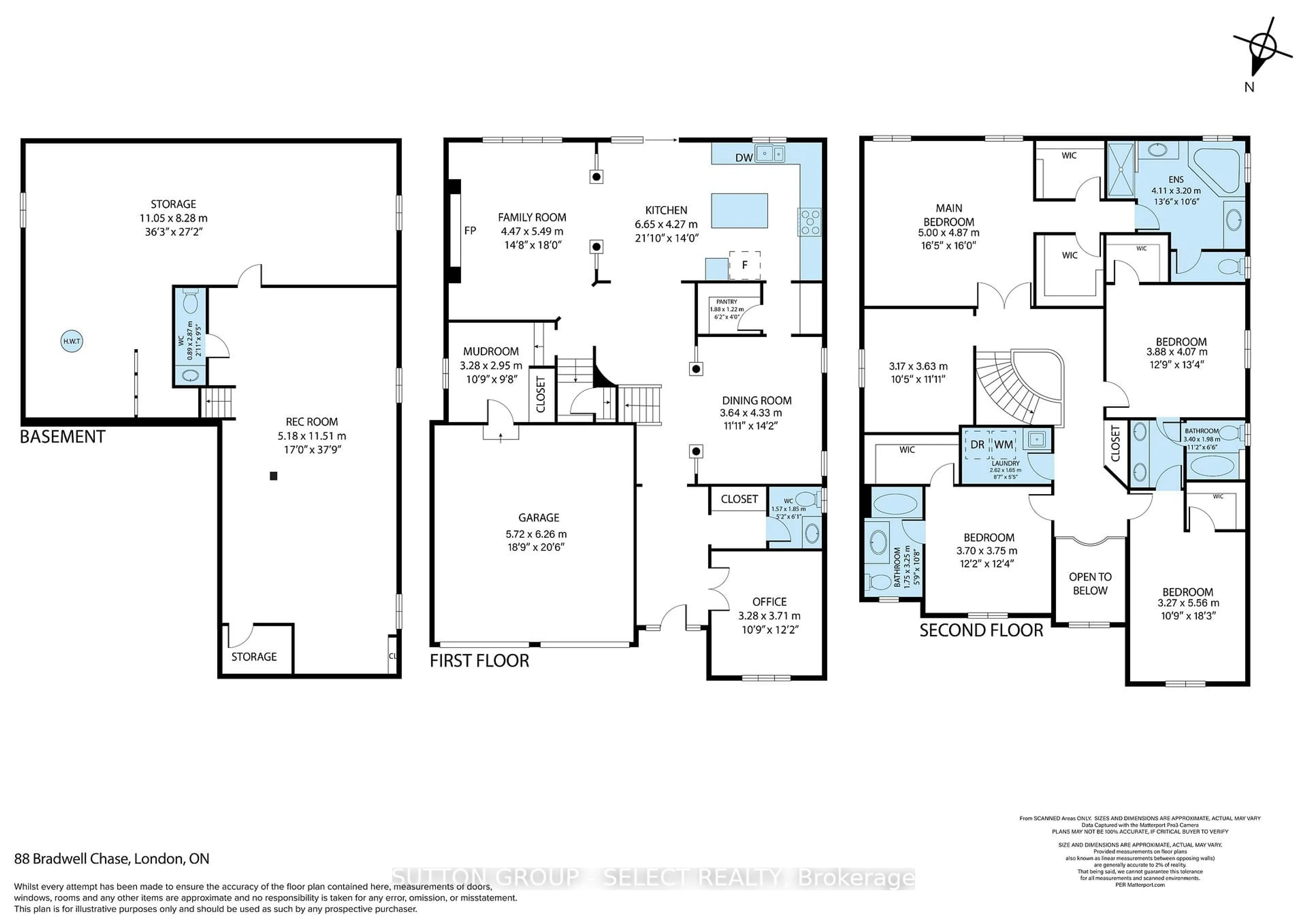 Floor plan for 88 Bradwell Chse, London North Ontario N6G 0P3