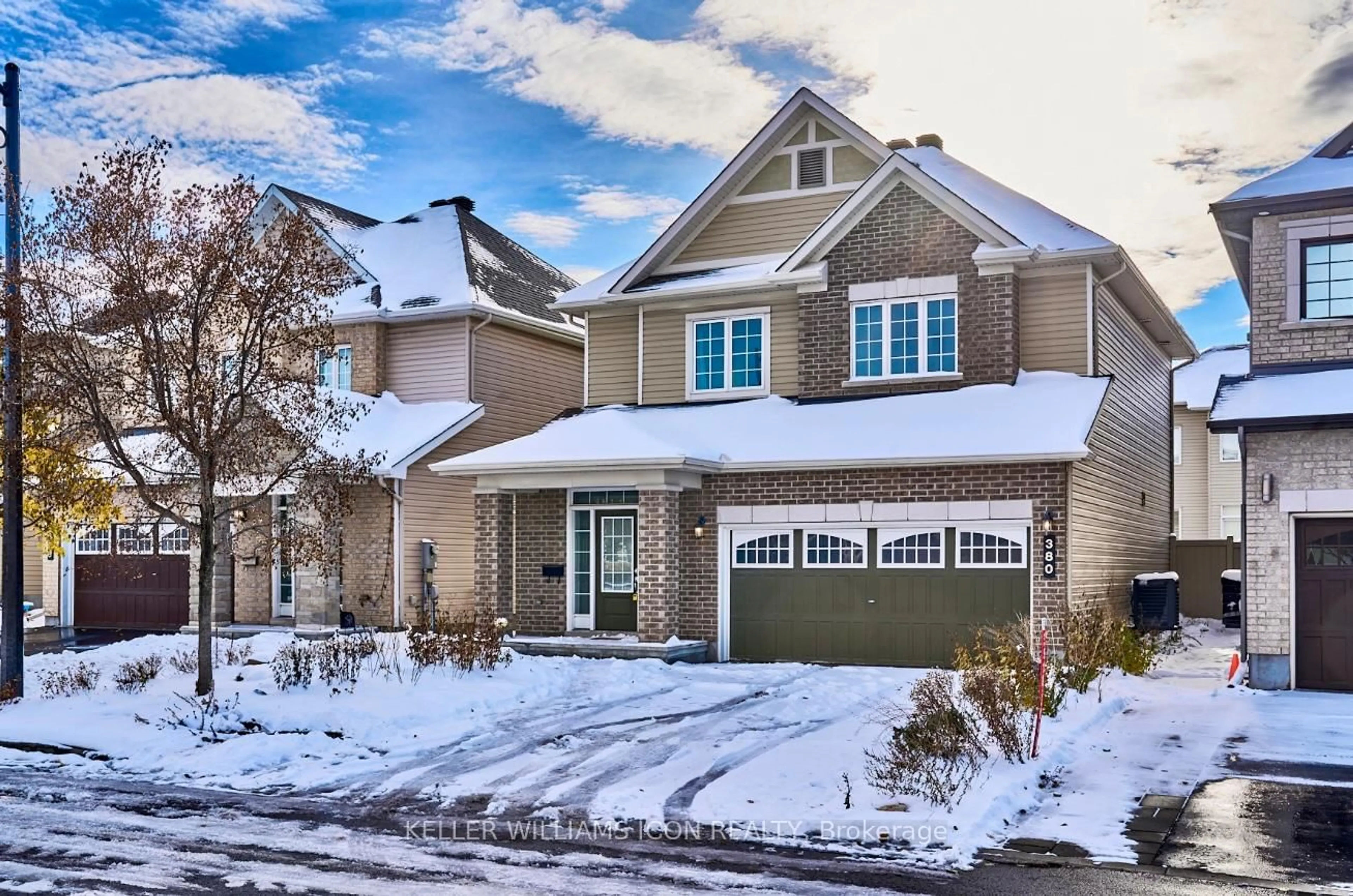 Home with brick exterior material, street for 380 Brettonwood Rdge, Ottawa Ontario K2T 0H8