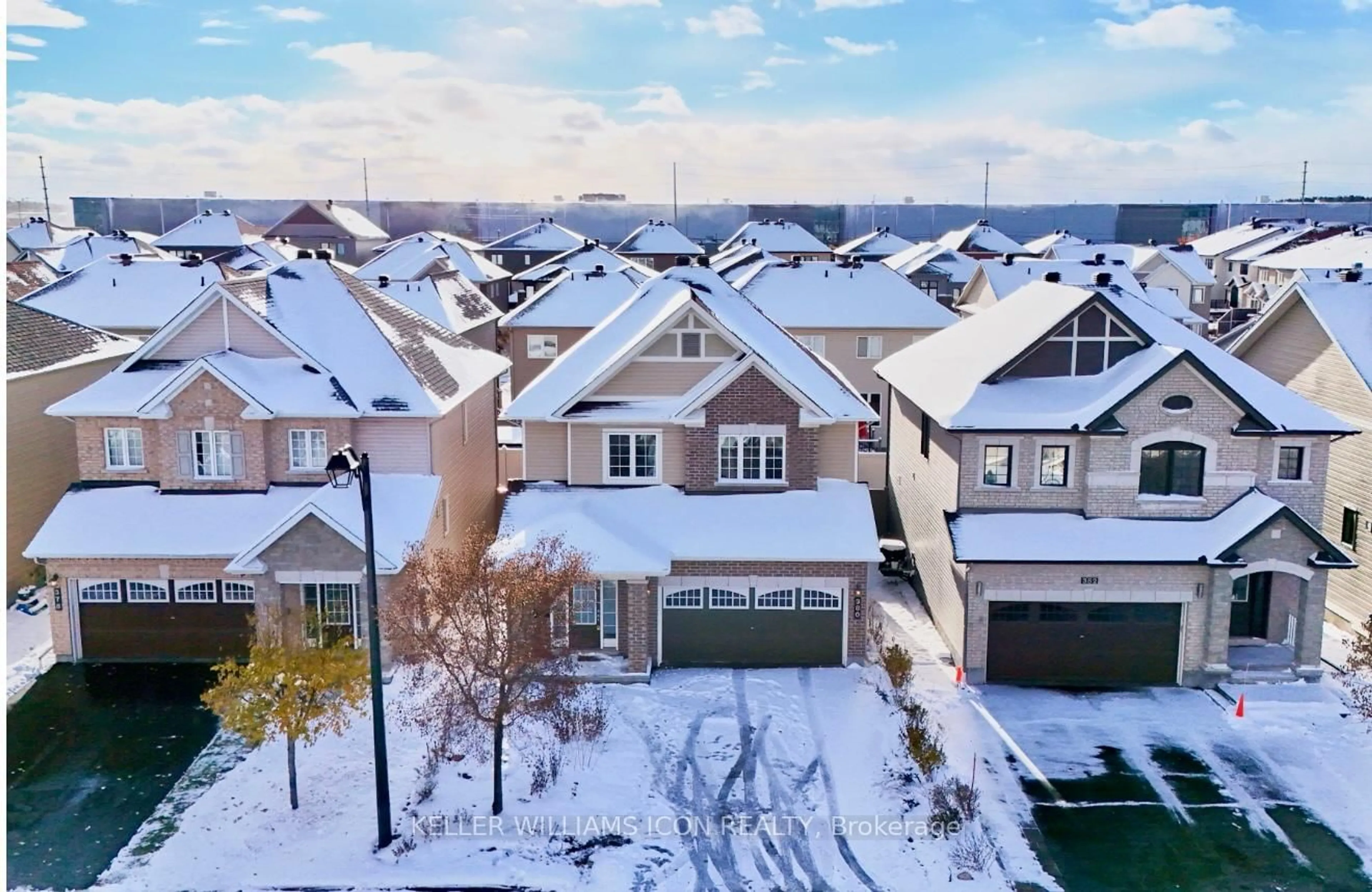 A pic from outside/outdoor area/front of a property/back of a property/a pic from drone, unknown for 380 Brettonwood Rdge, Ottawa Ontario K2T 0H8