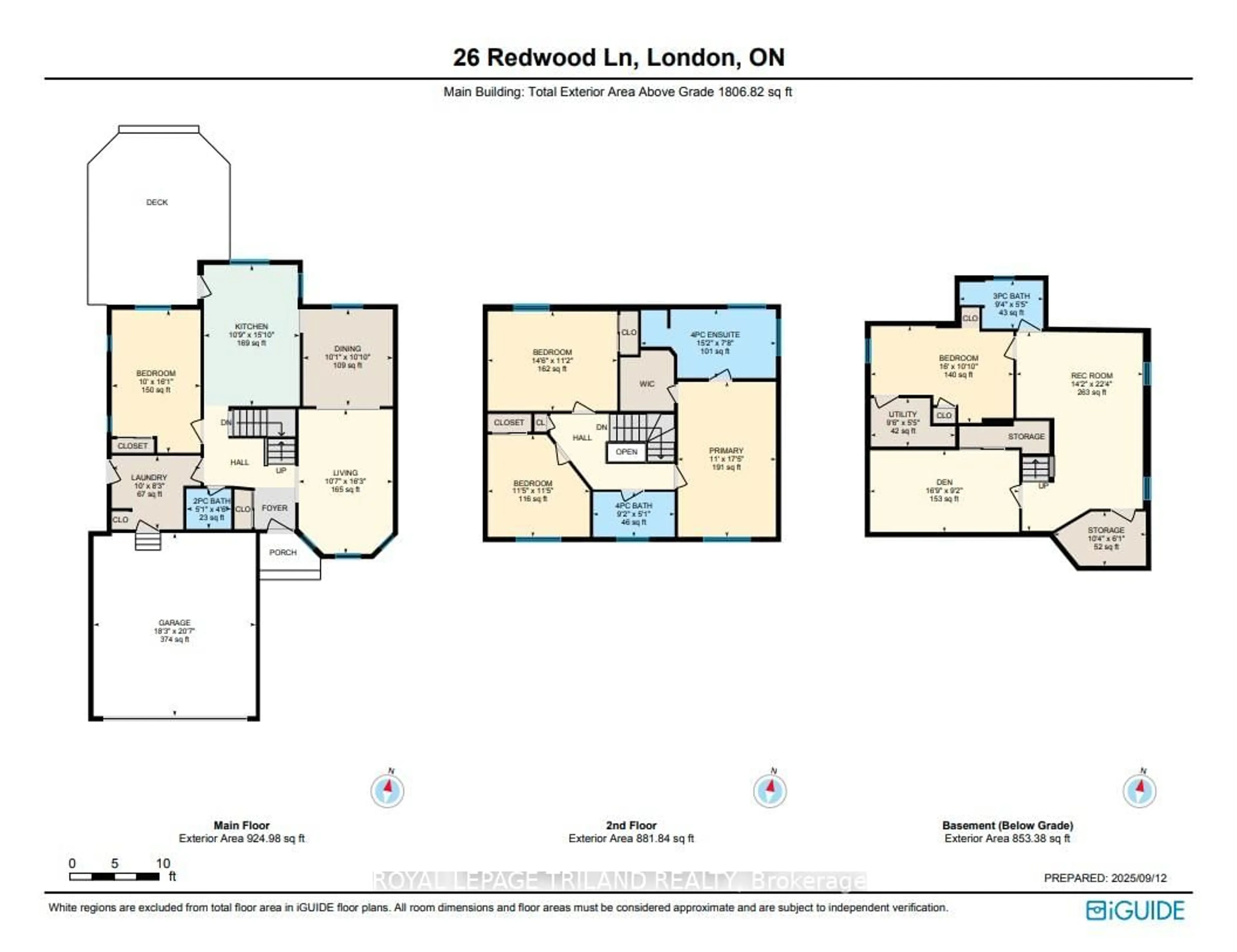 Floor plan for 26 Redwood Lane, London East Ontario N5V 4C4