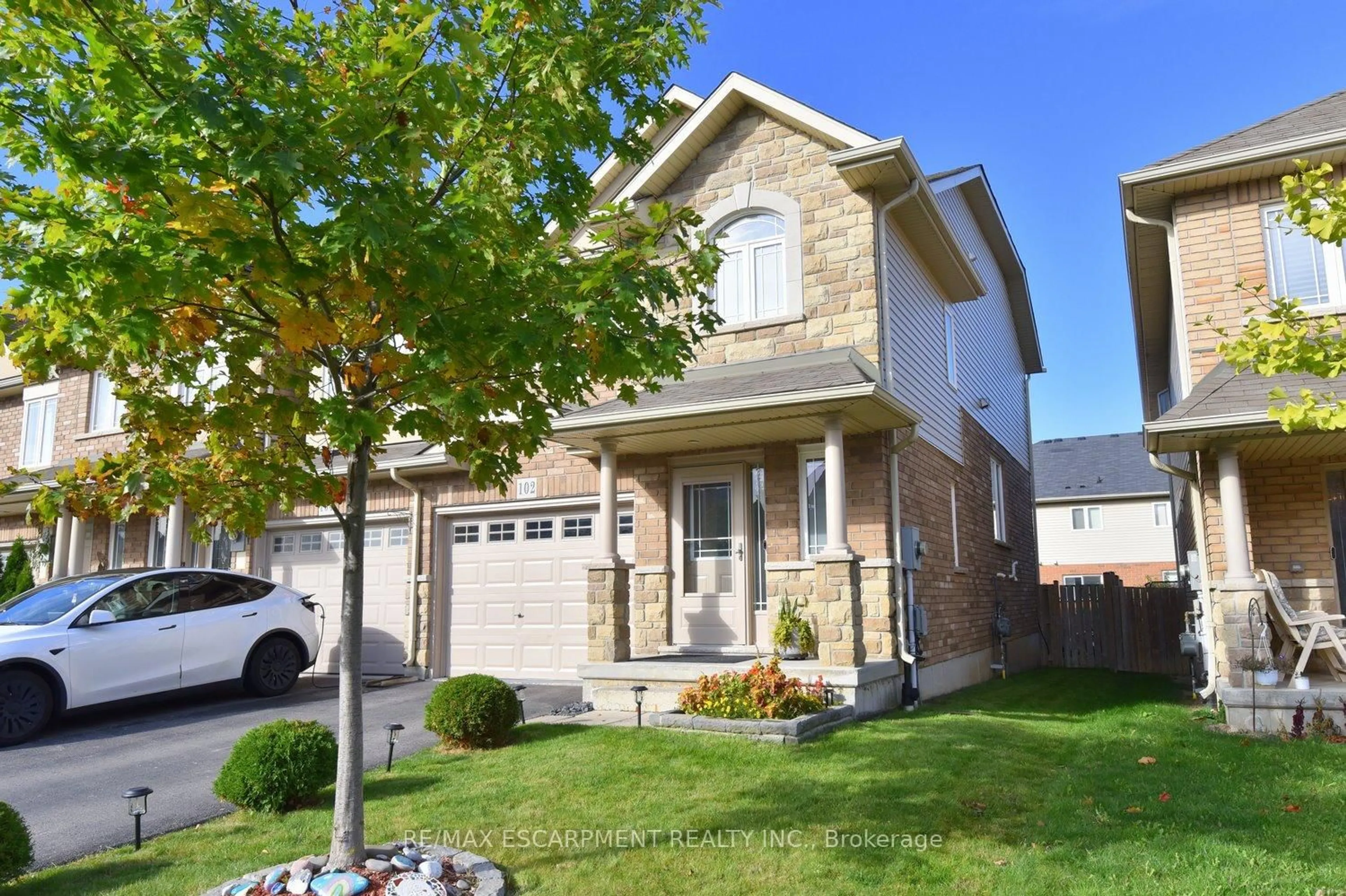 Home with brick exterior material, street for 102 Celestial Cres, Hamilton Ontario L0R 1P0