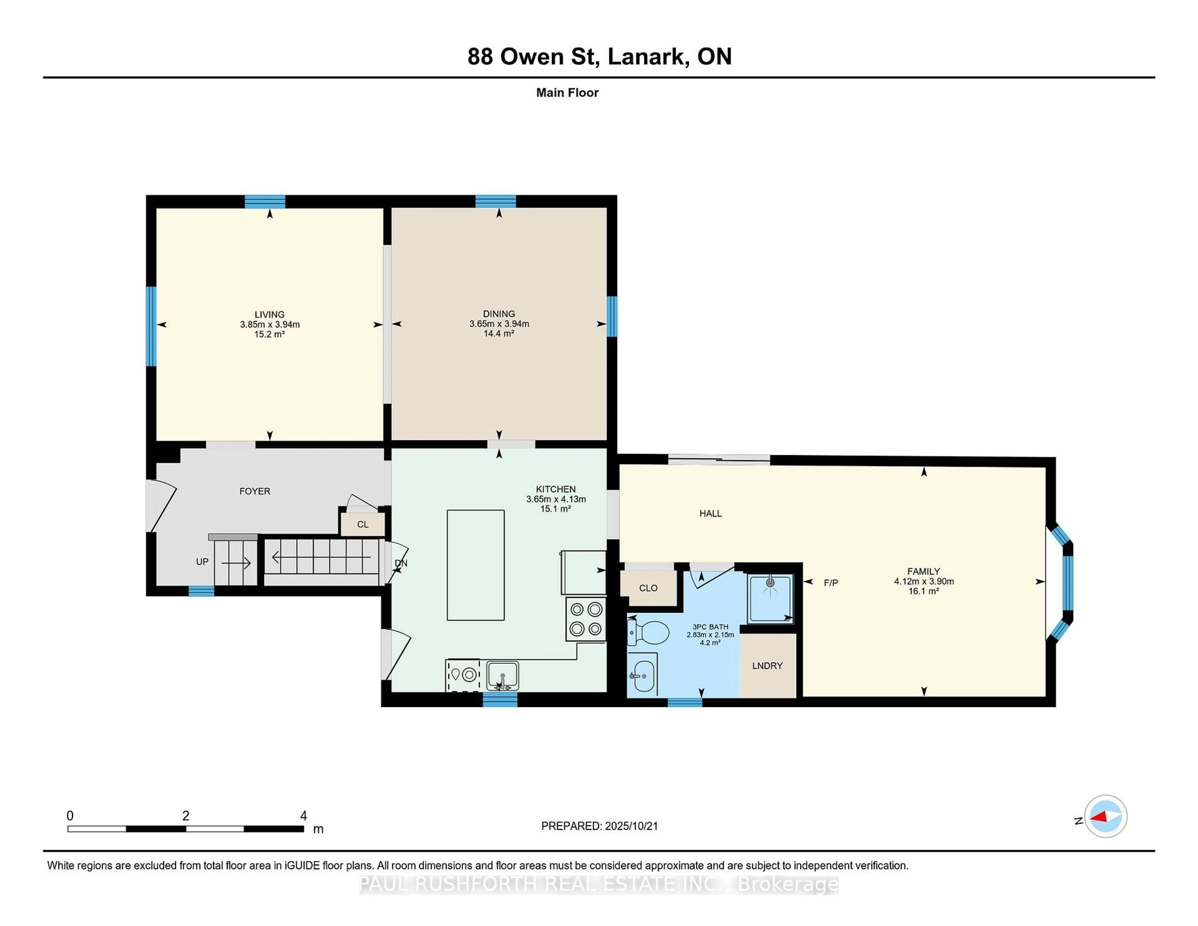 Floor plan for 88 Owen St, Lanark Ontario K0G 1K0