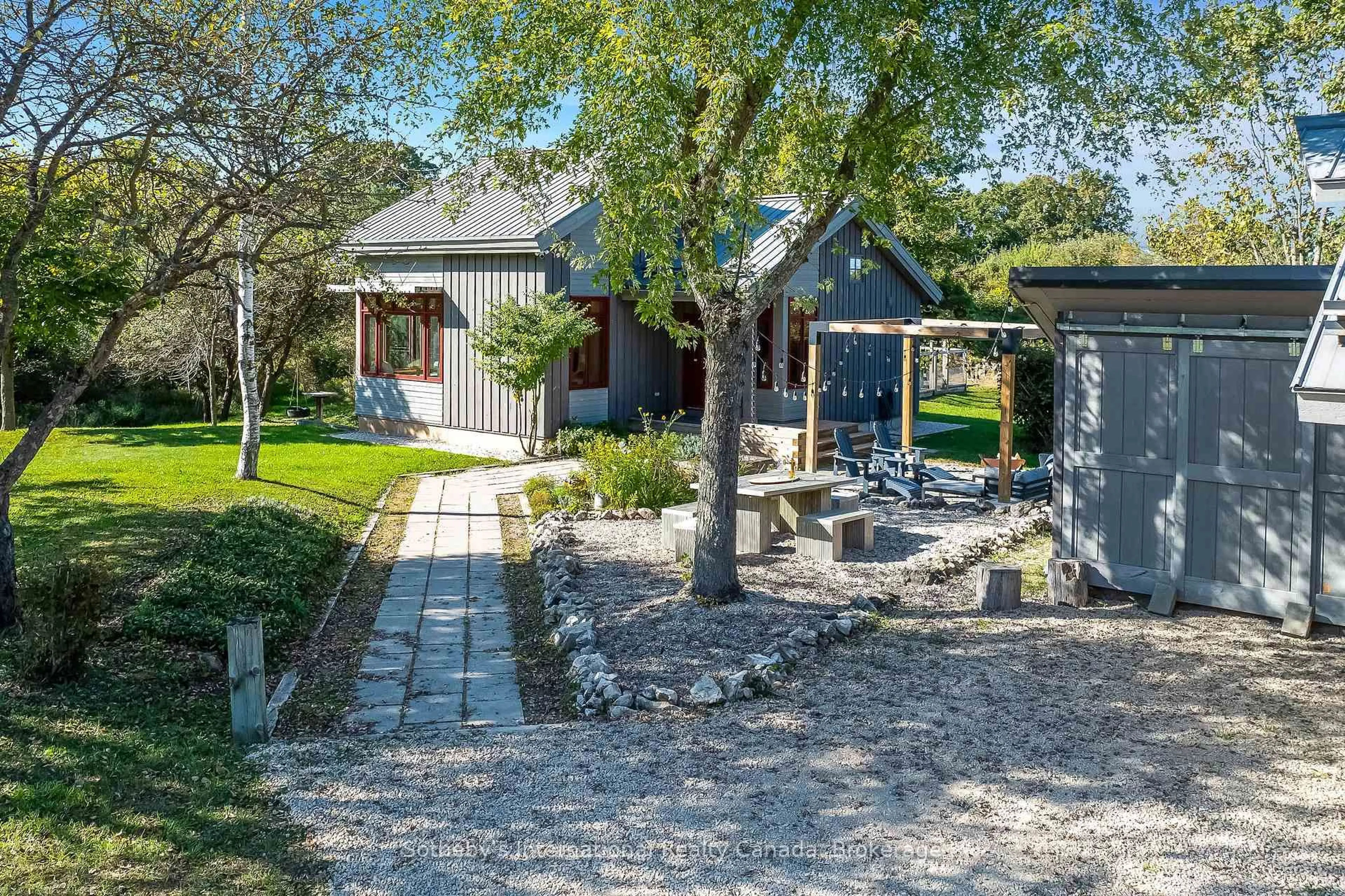 A pic from outside/outdoor area/front of a property/back of a property/a pic from drone, street for 797462 East Back Line, Chatsworth Ontario N0H 1G0