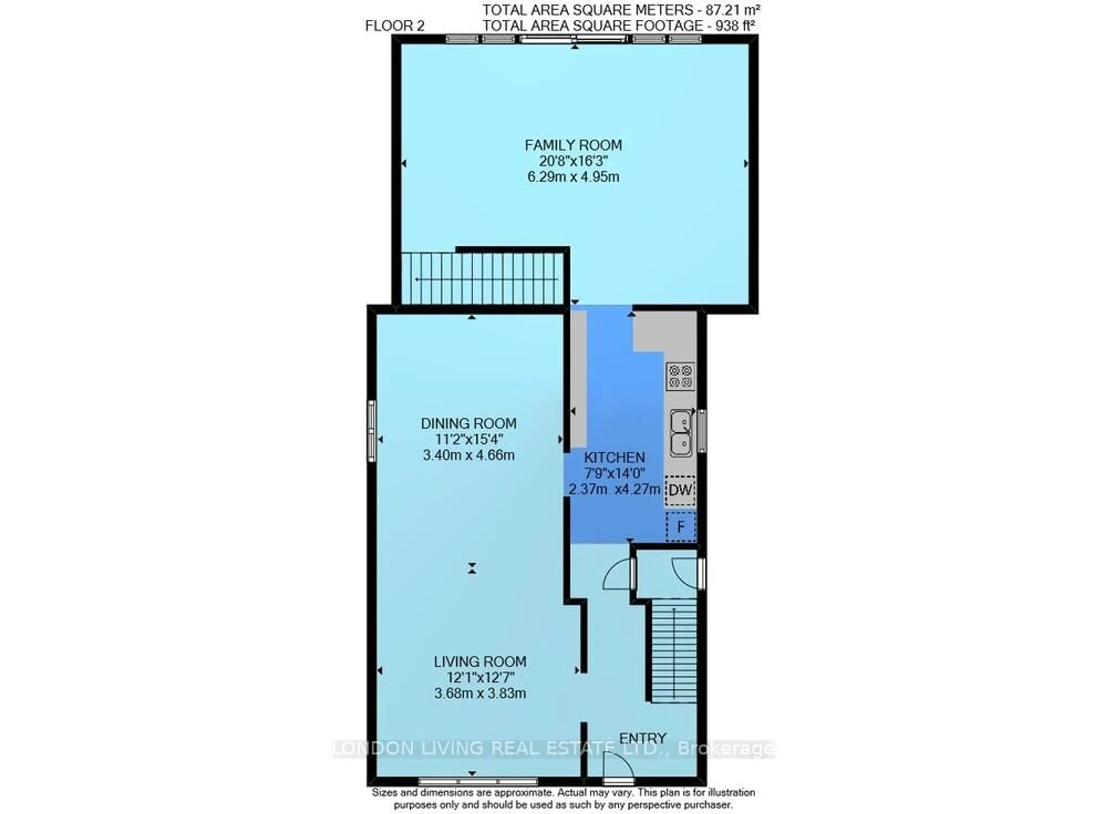 Floor plan for 202 Emery St, London South Ontario N6C 2E2