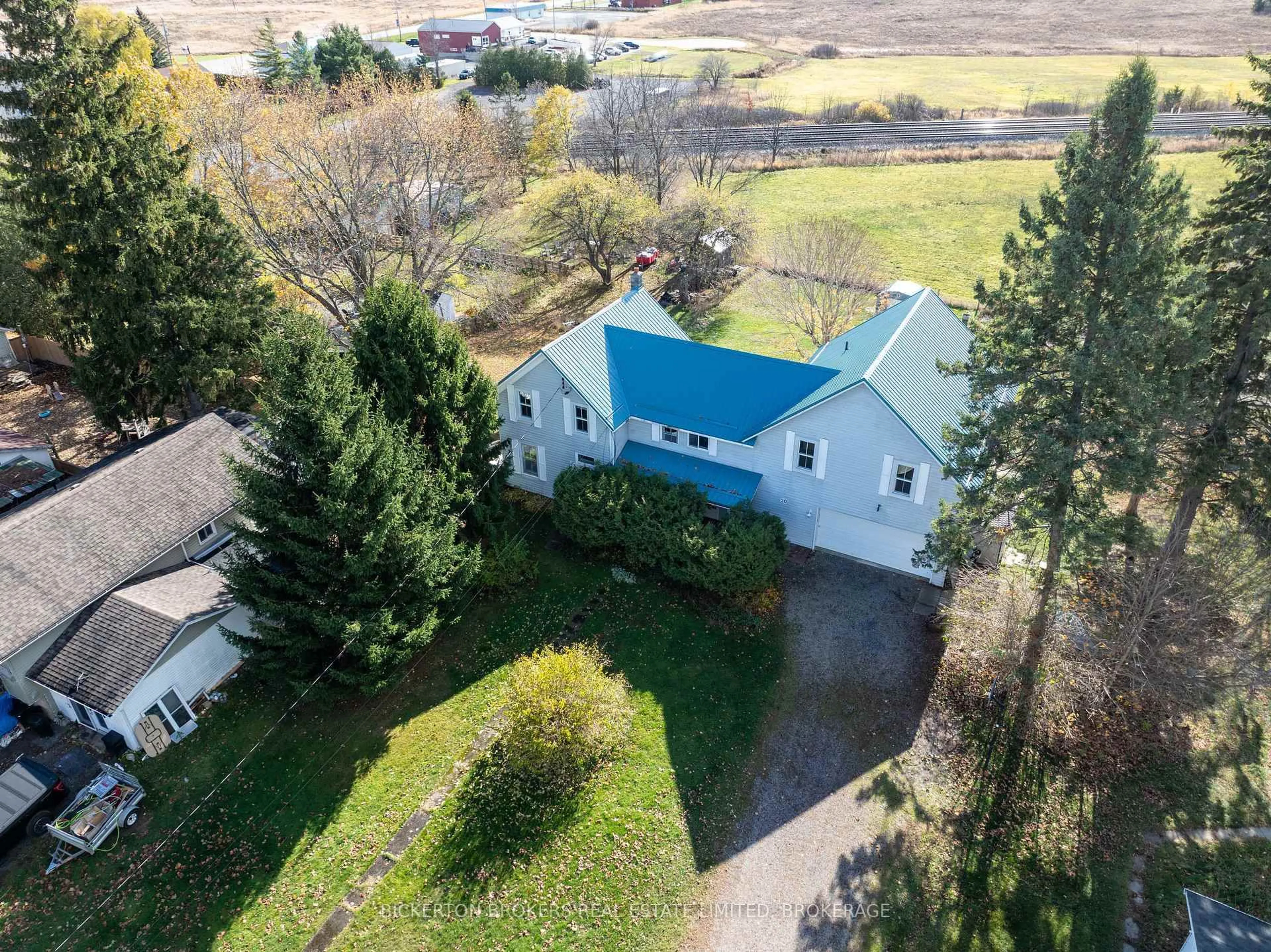 A pic from outside/outdoor area/front of a property/back of a property/a pic from drone, mountain view for 20 Gilbert St, Lansdowne Village Ontario K0E 1L0
