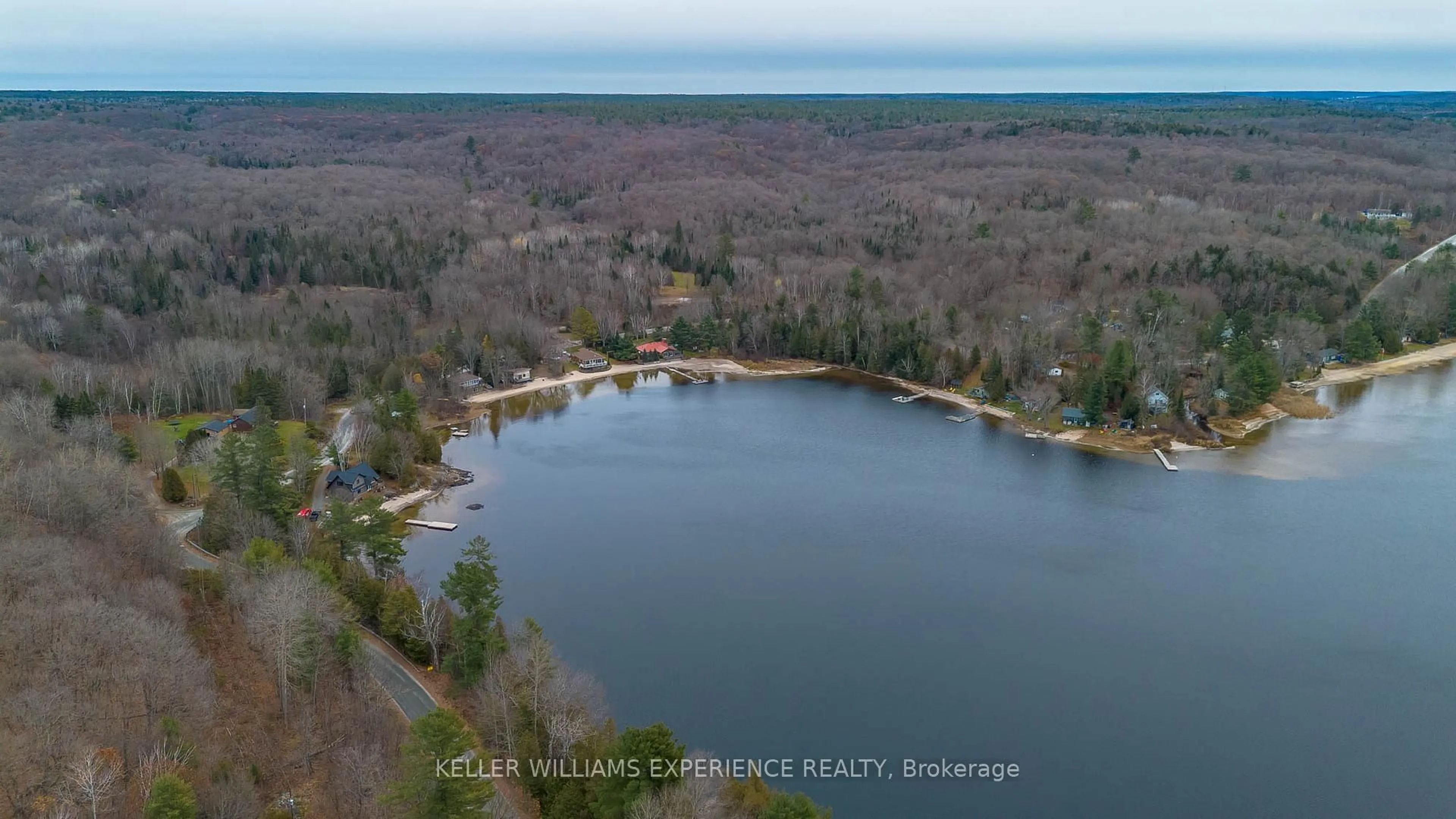 A pic from outside/outdoor area/front of a property/back of a property/a pic from drone, water/lake/river/ocean view for 477 C Star Lake Rd, Seguin Ontario P0C 1J0