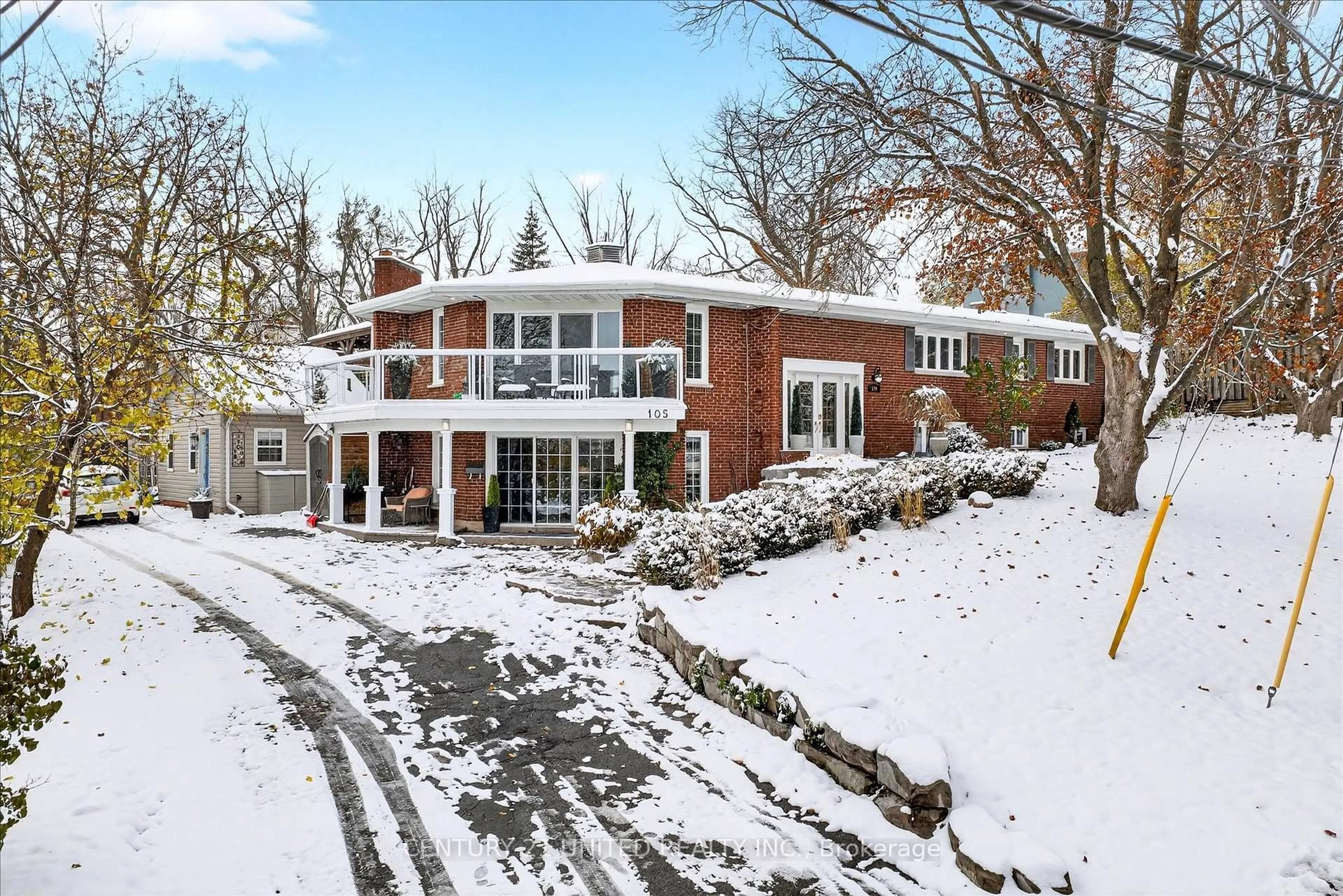 Home with brick exterior material, street for 105 Ridgewood Rd, Peterborough Ontario K9J 1P2