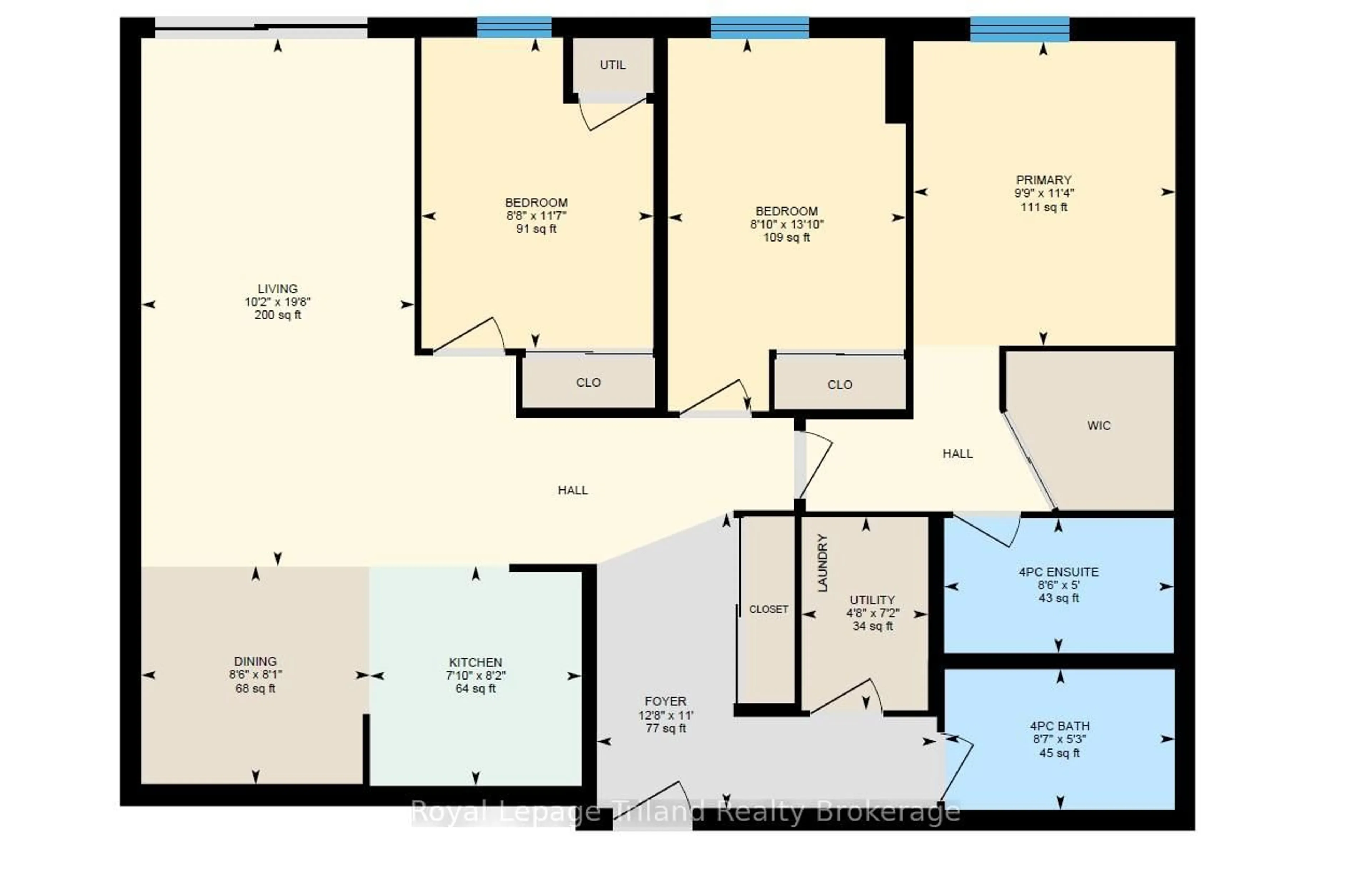 Floor plan for 159 Ferguson Dr #307, Woodstock Ontario N4V 1A9